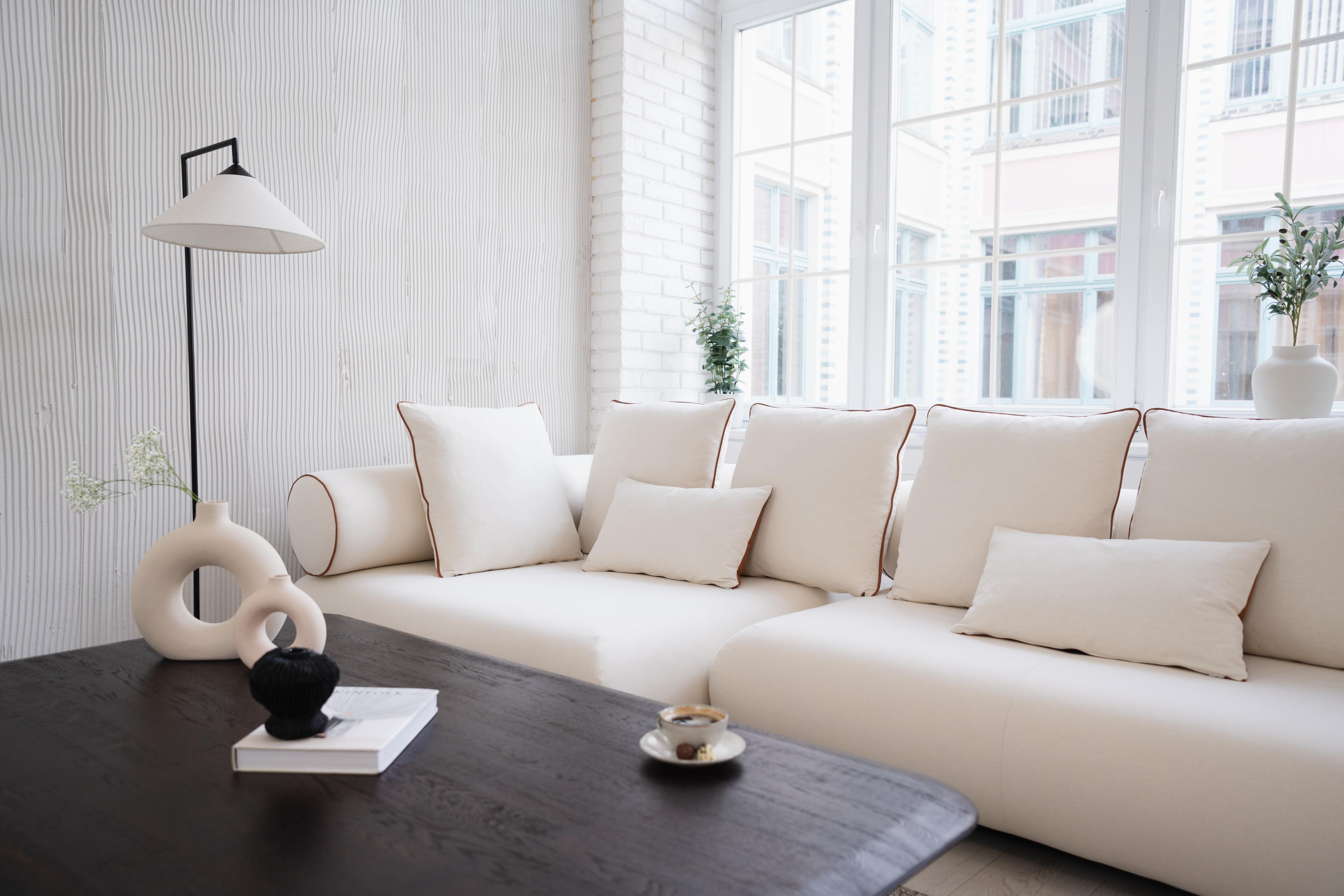 Right-facing modular corner sofa CASABLANCA customizable