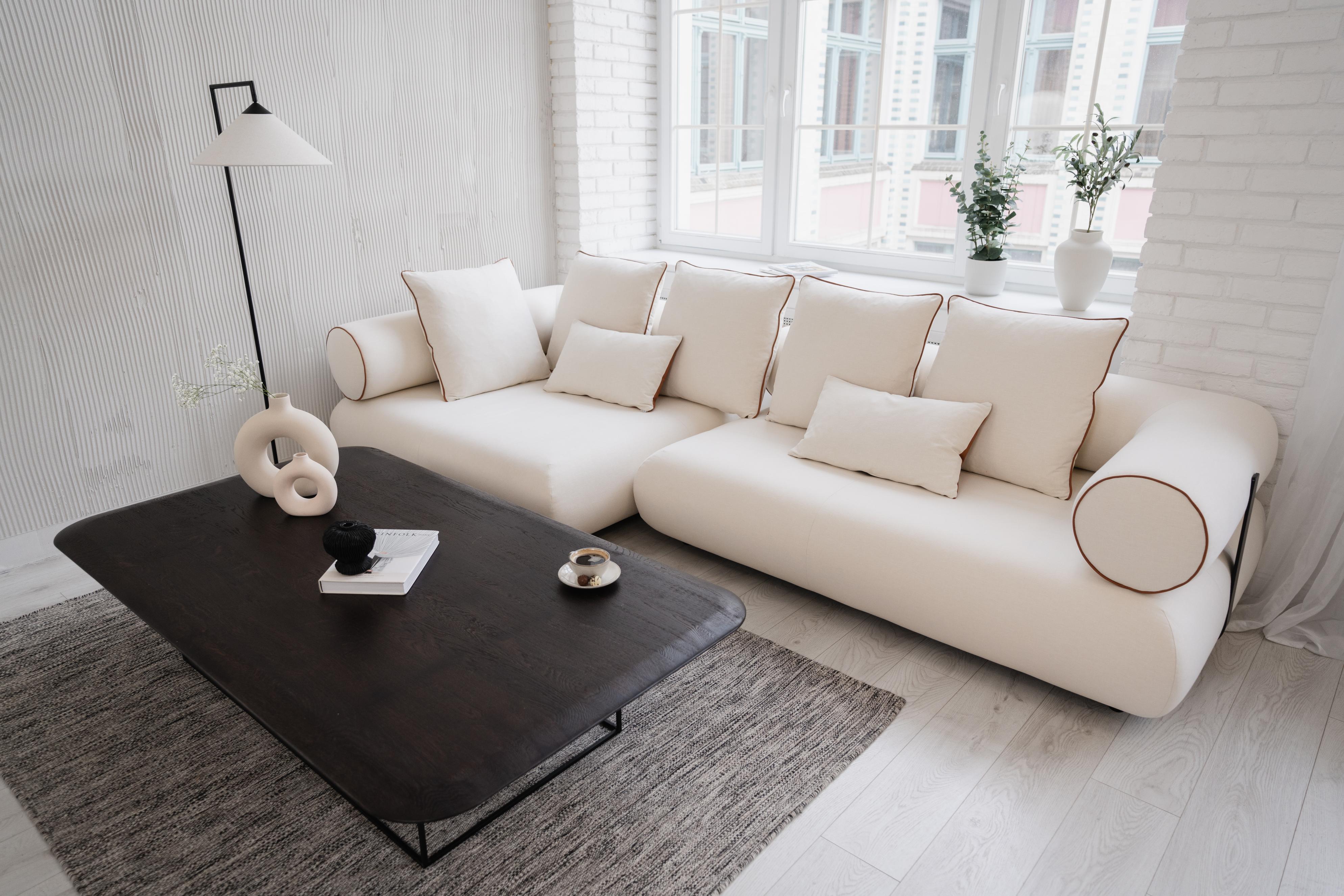 Right-facing modular corner sofa CASABLANCA customizable