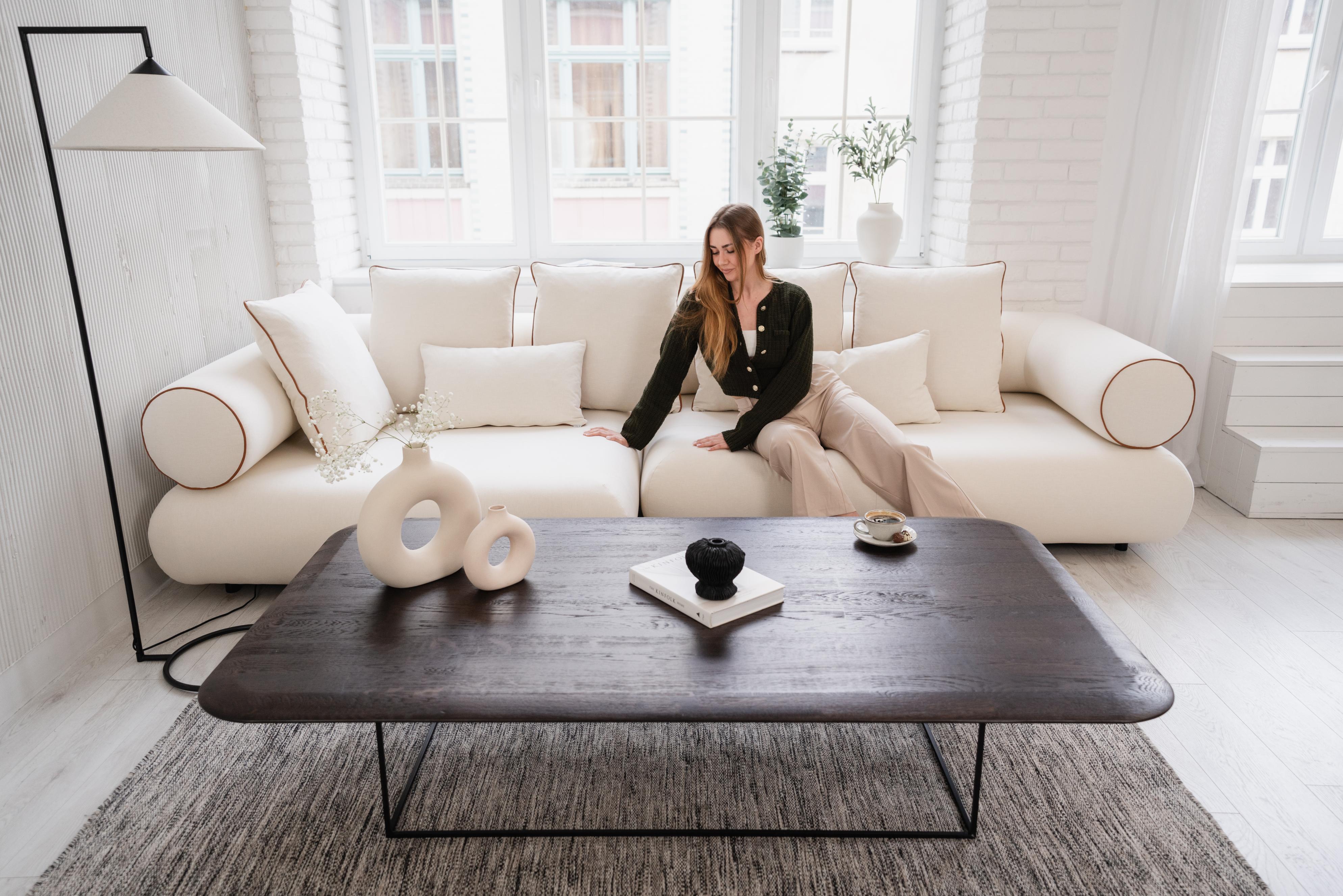 Right-facing modular corner sofa CASABLANCA customizable