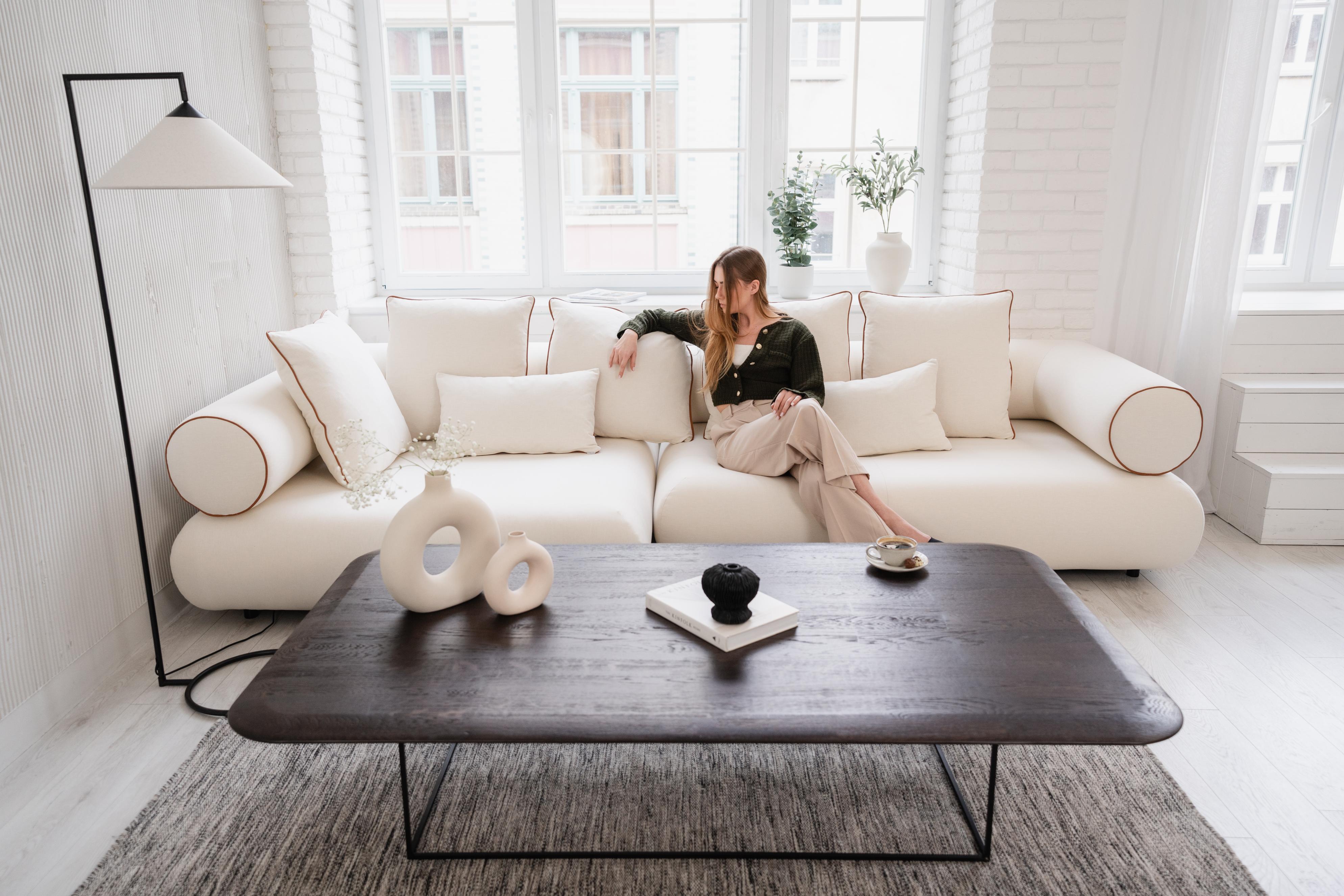 Right-facing modular corner sofa CASABLANCA customizable