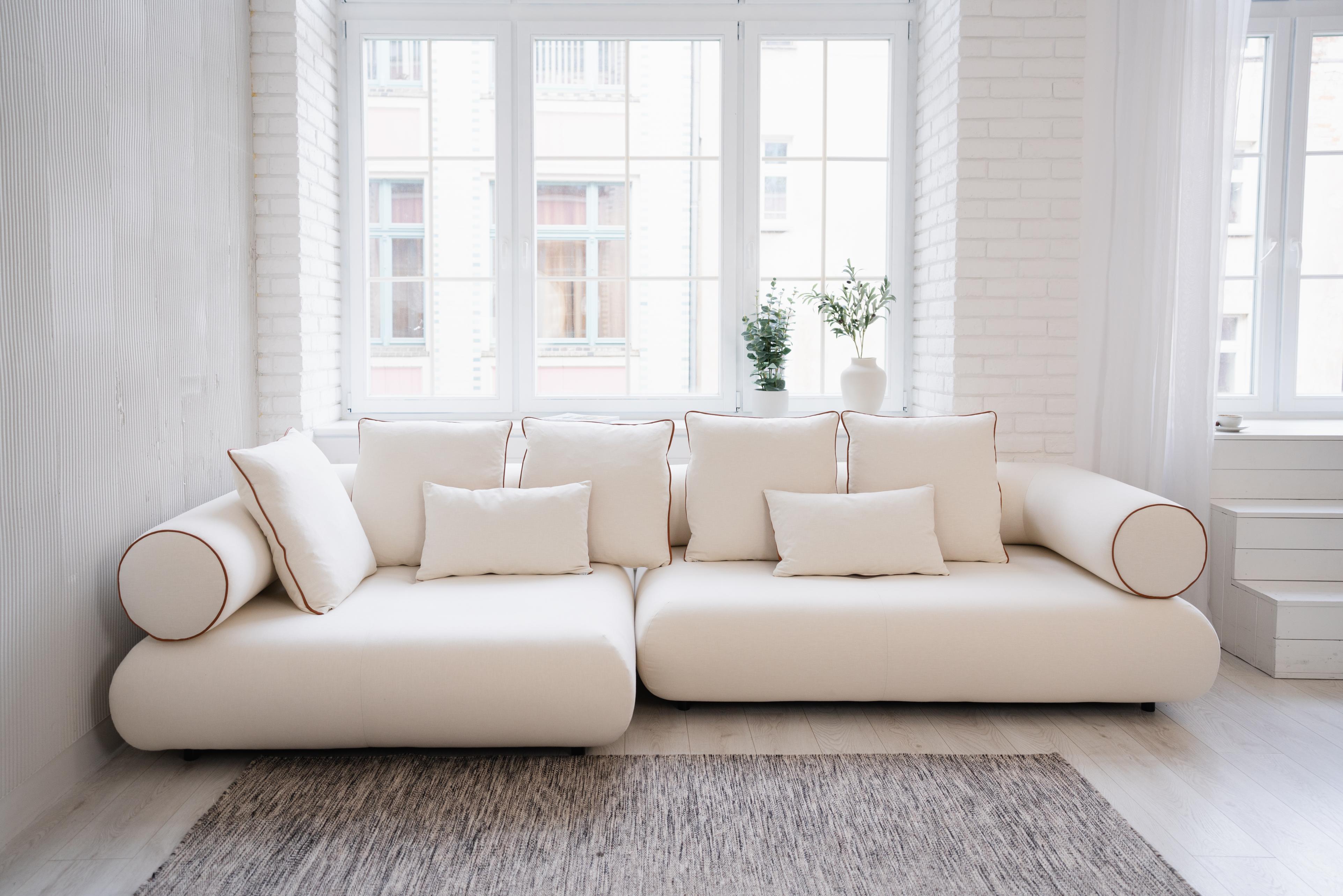Right-facing modular corner sofa CASABLANCA customizable