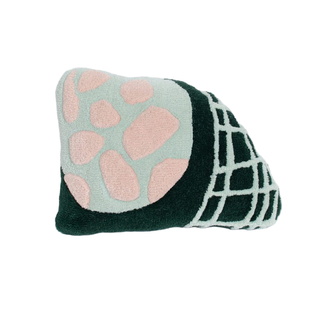 Poduszka dekoracyjna BLUE MOON czarny z miętowym