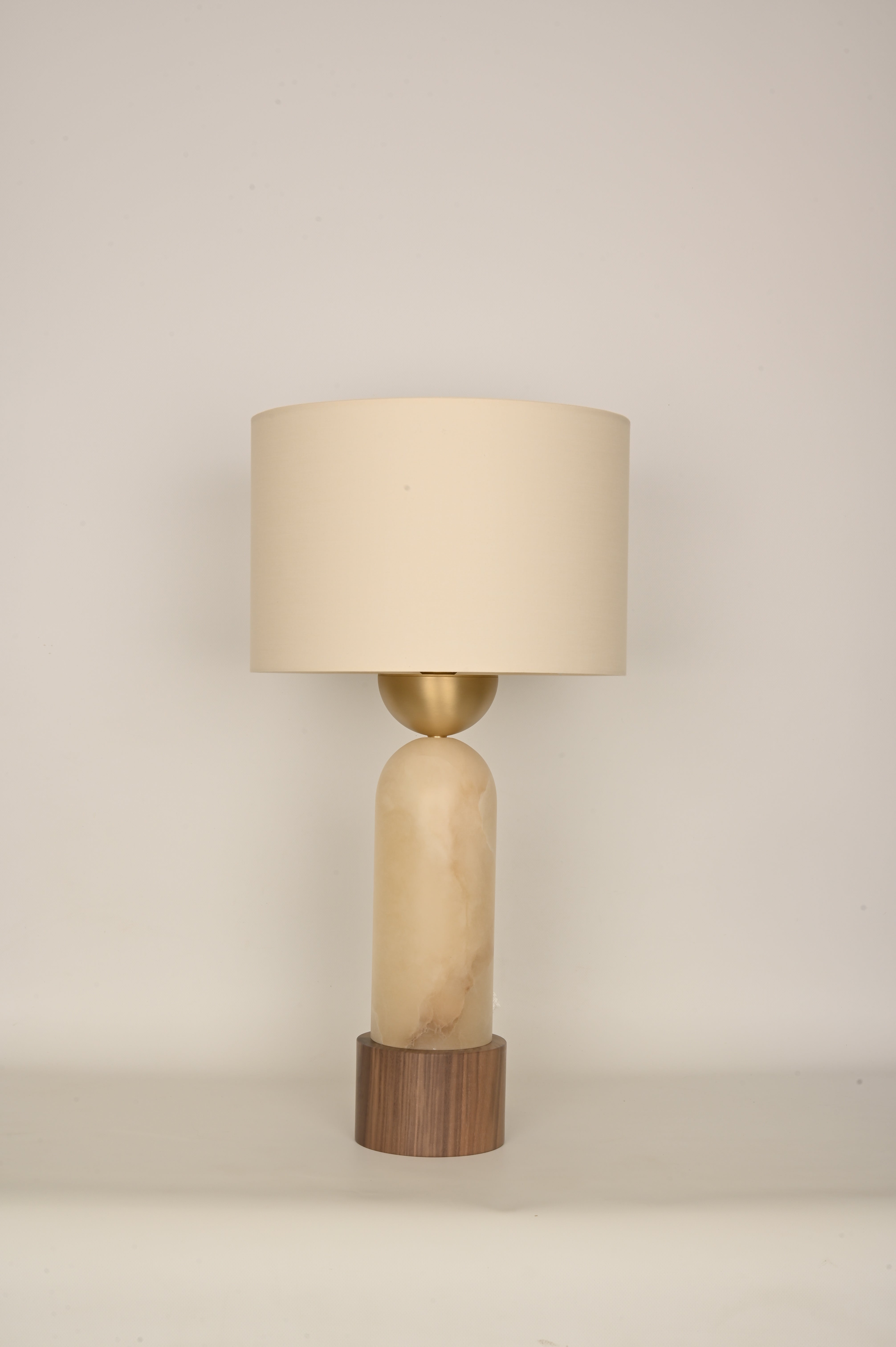 PEONA KELO Table Lamp White Alabaster