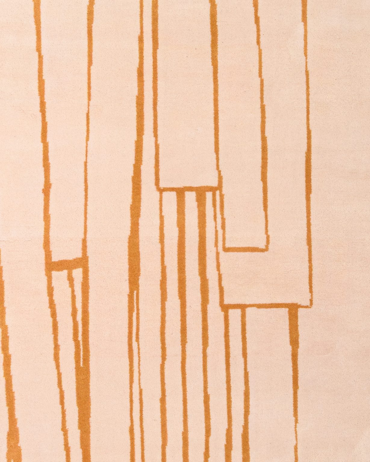 Dywan dekoracyjny asymetryczny CONTOUR łososiowy róż