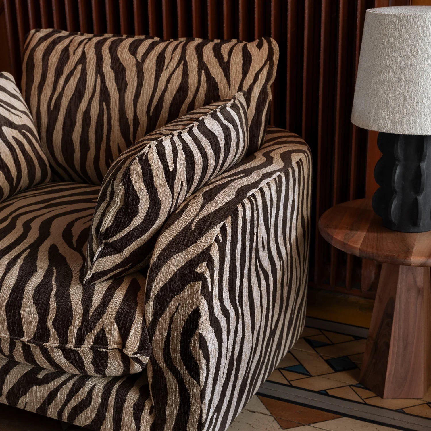 Fotel MILES zebra