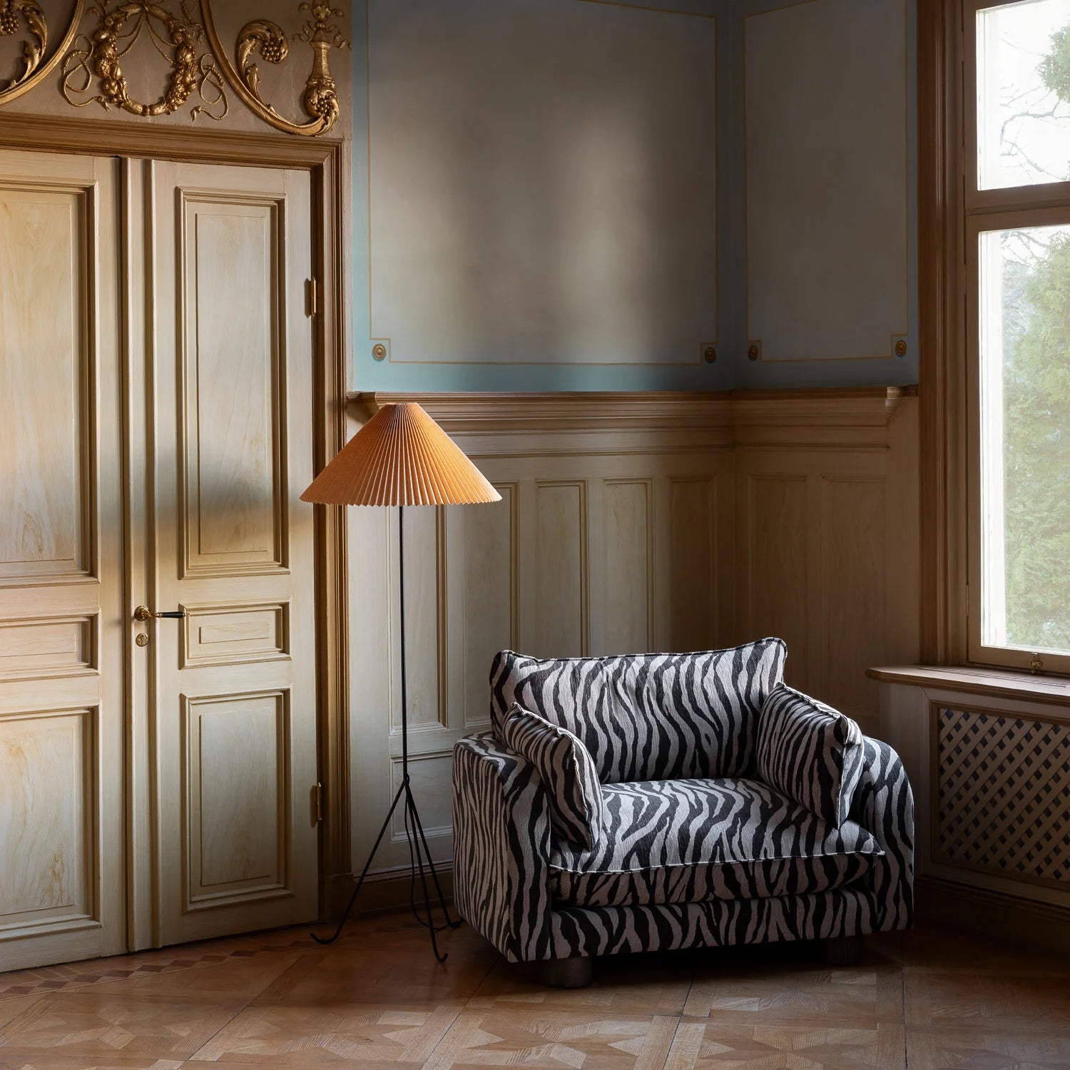 Fotel MILES LOVESEAT zebra