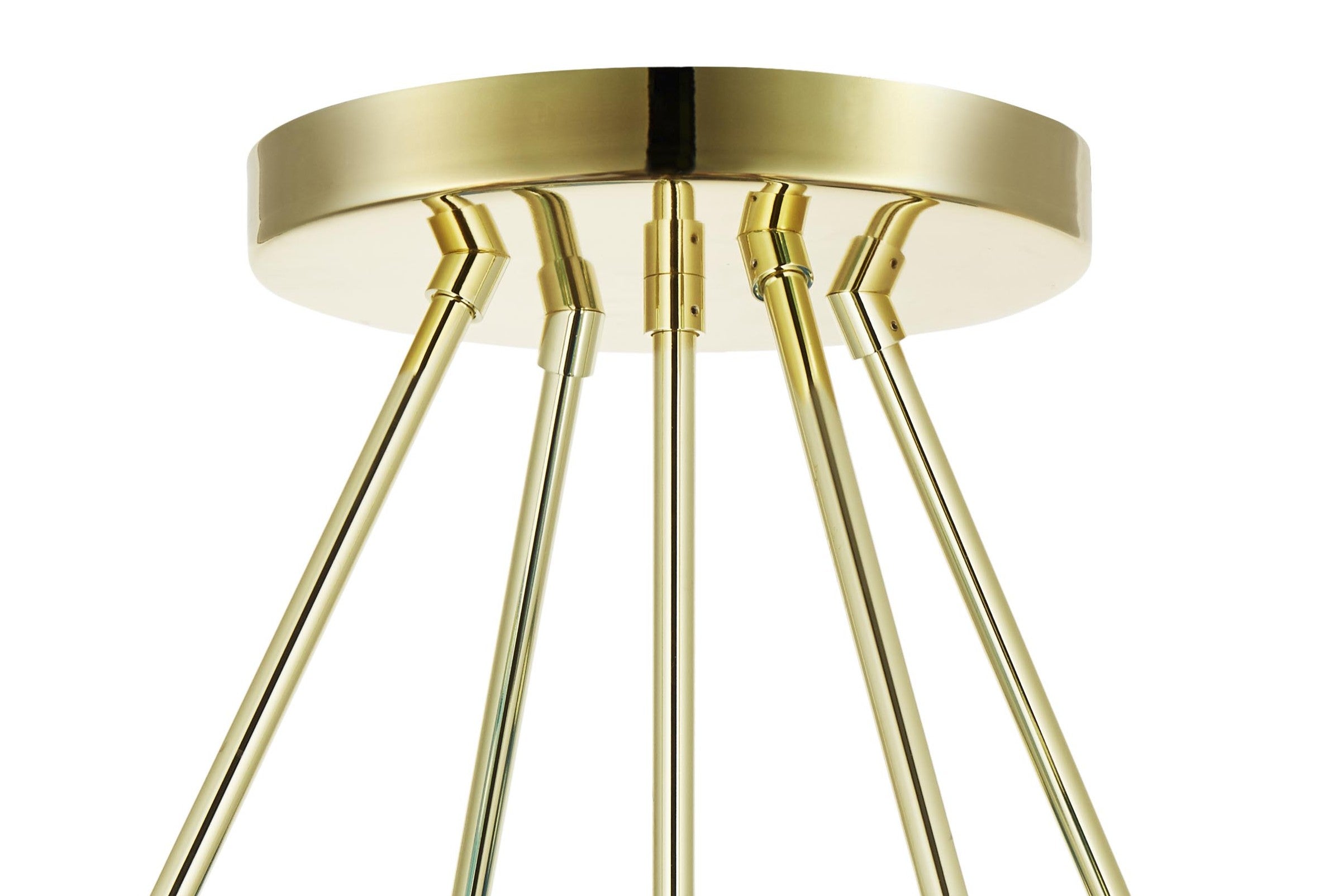 Chandelier BALLROOM MOLECULE blue with gold finish [Amelia]