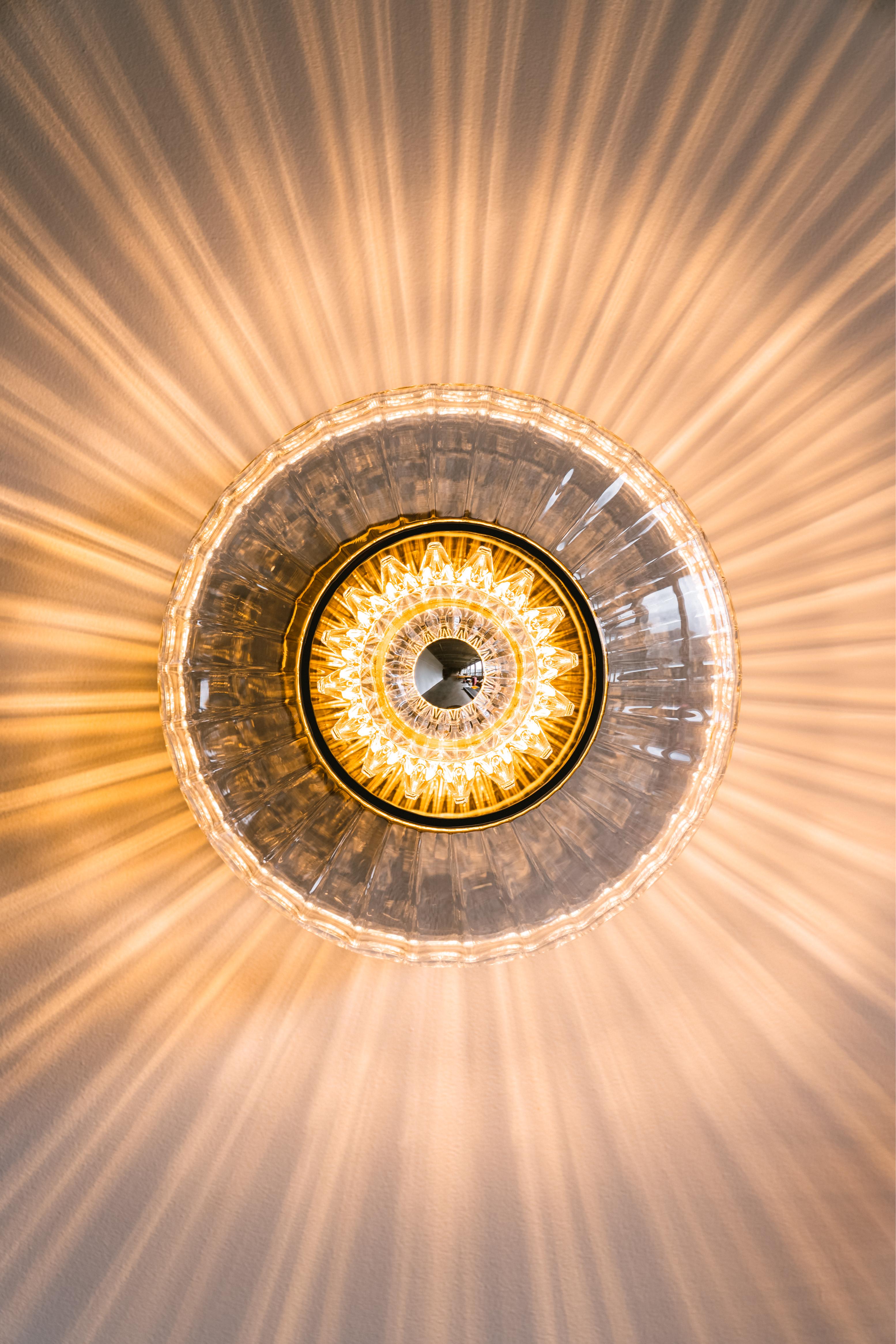 NEW WAVE OPTIC glass wall lamp