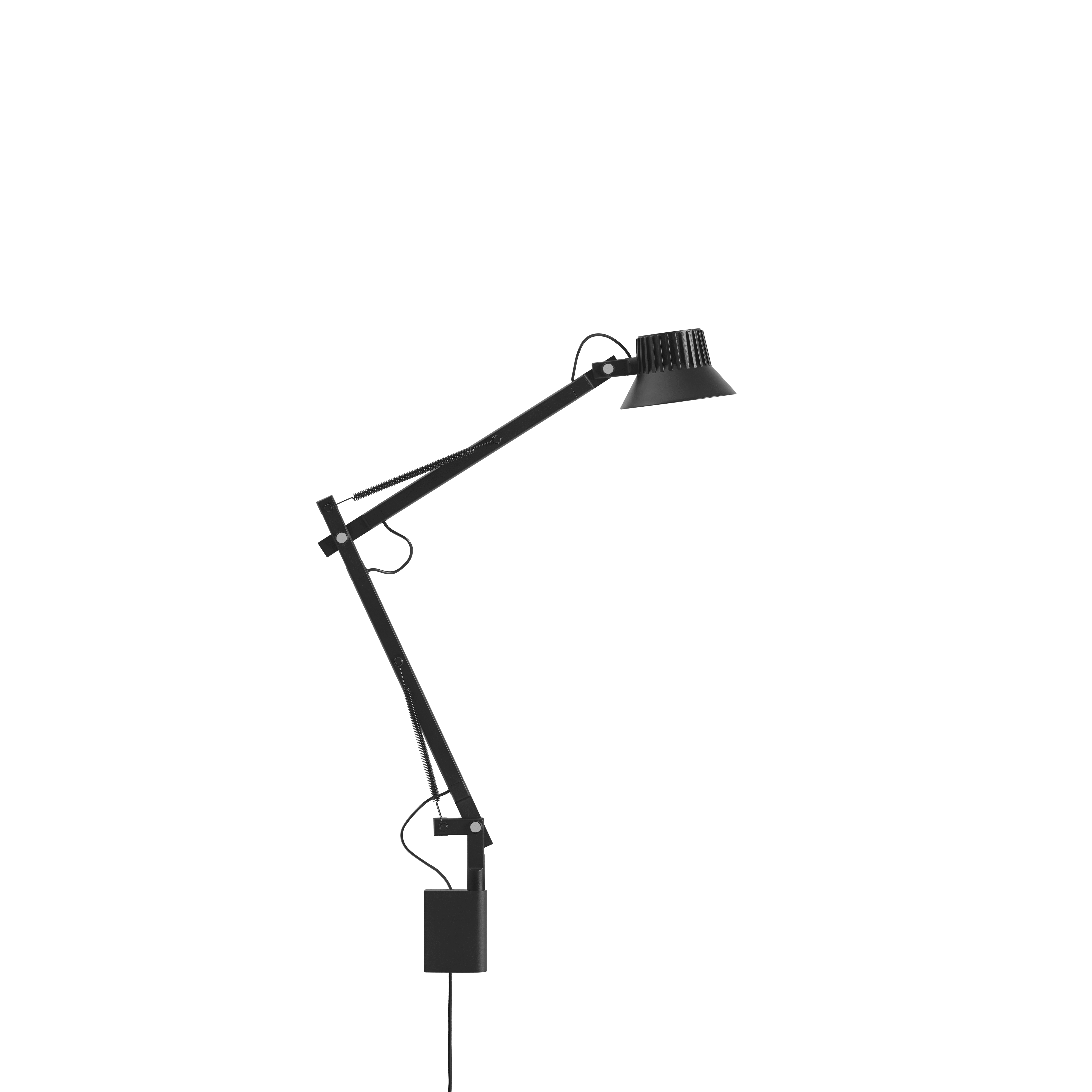 Adjustable wall lamp with arm DEDICATE black