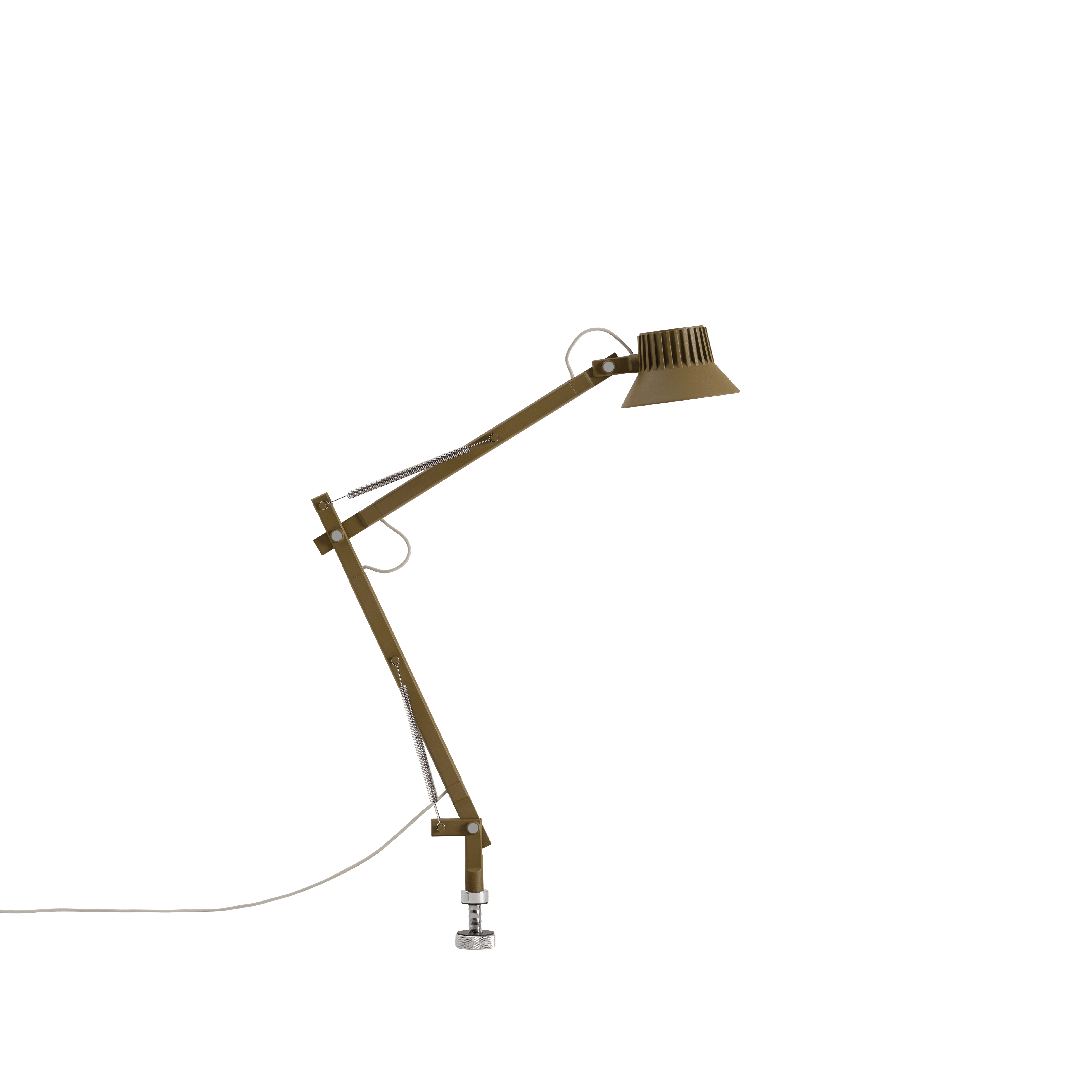 Adjustable desk lamp DEDICATE brown-green