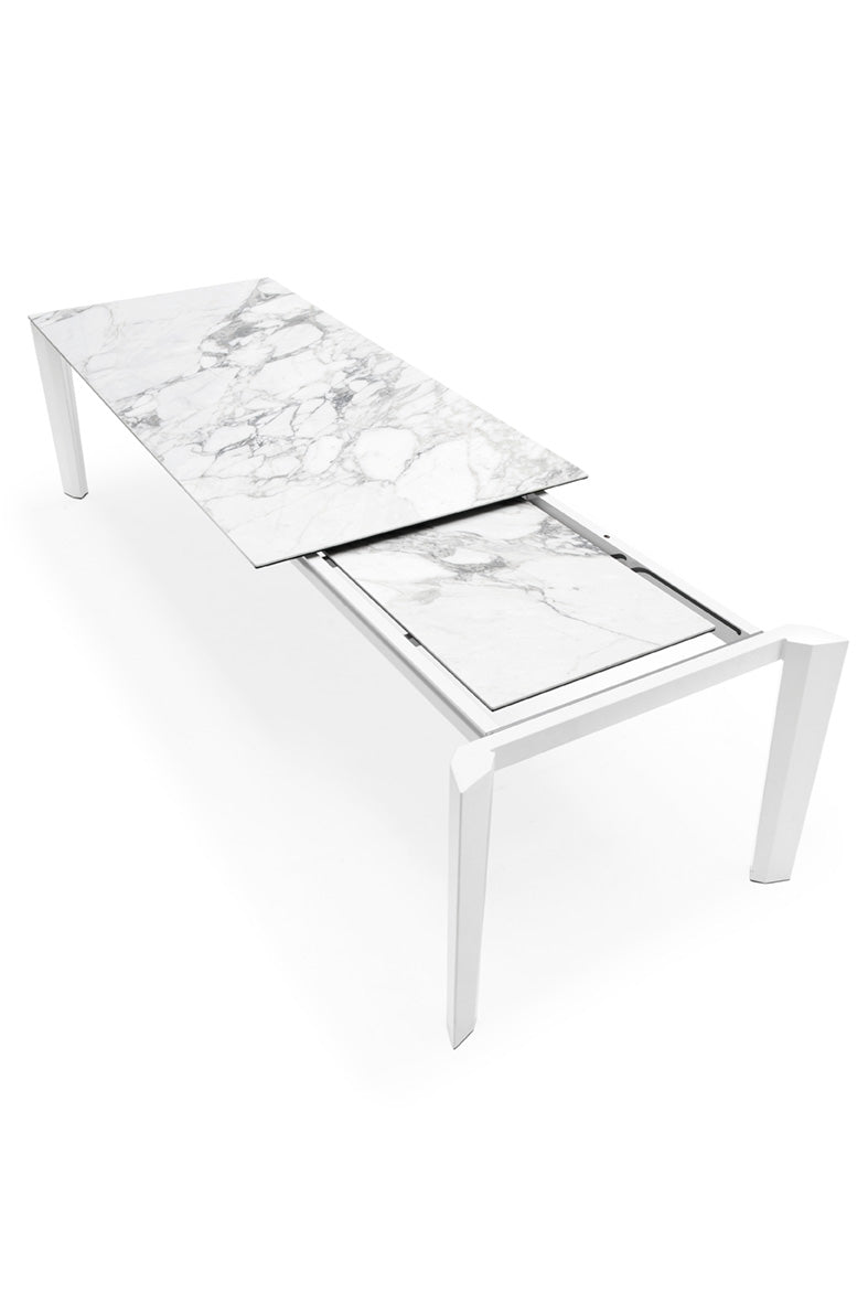 Expandable Table DELTA with Gray Top and Black Base