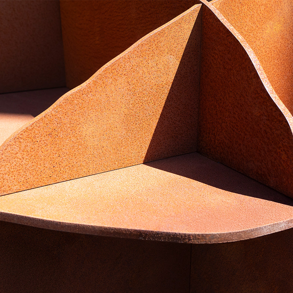 DIANE Corten Steel Garden Console