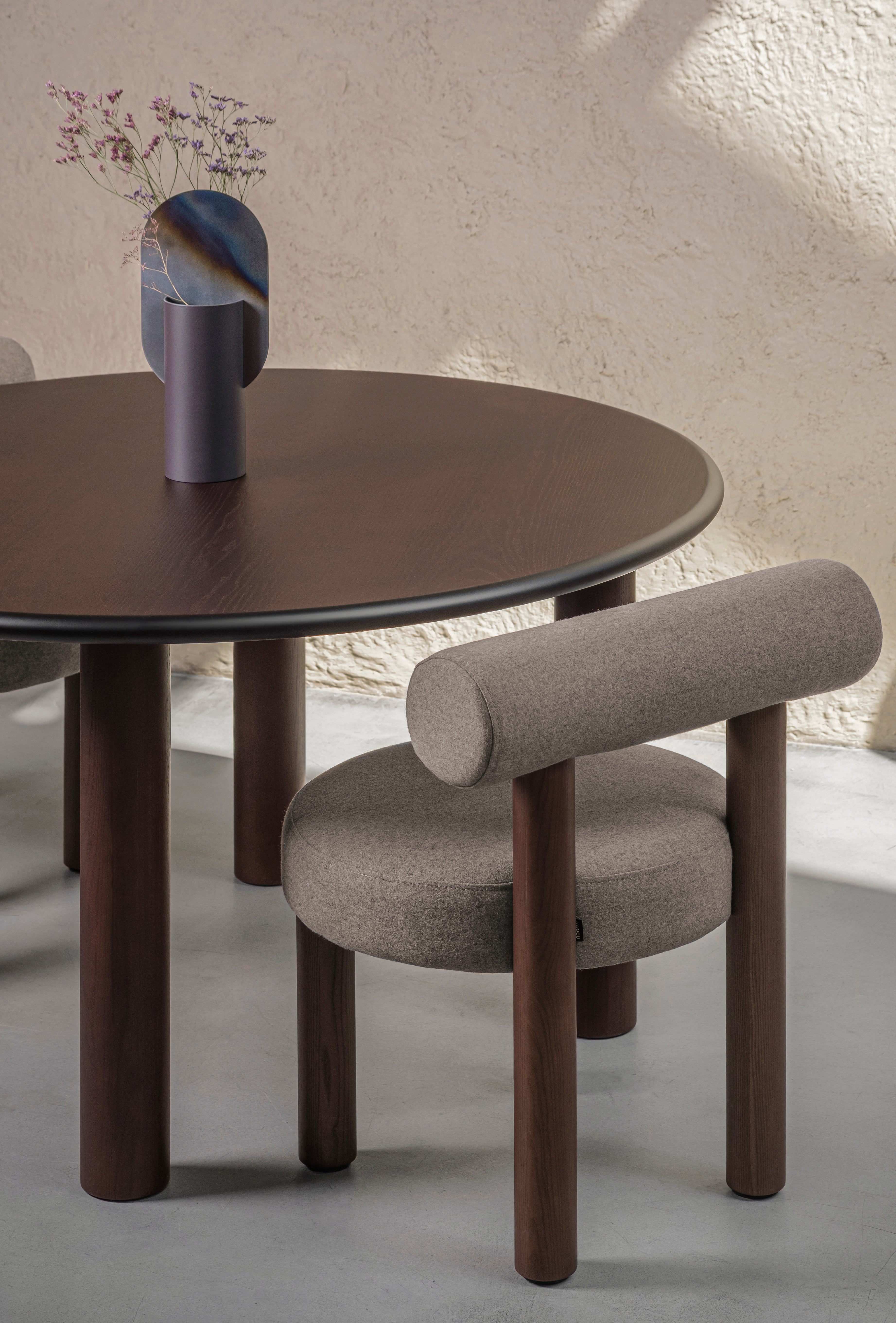 Round Table PAUL Brown Ash Wood