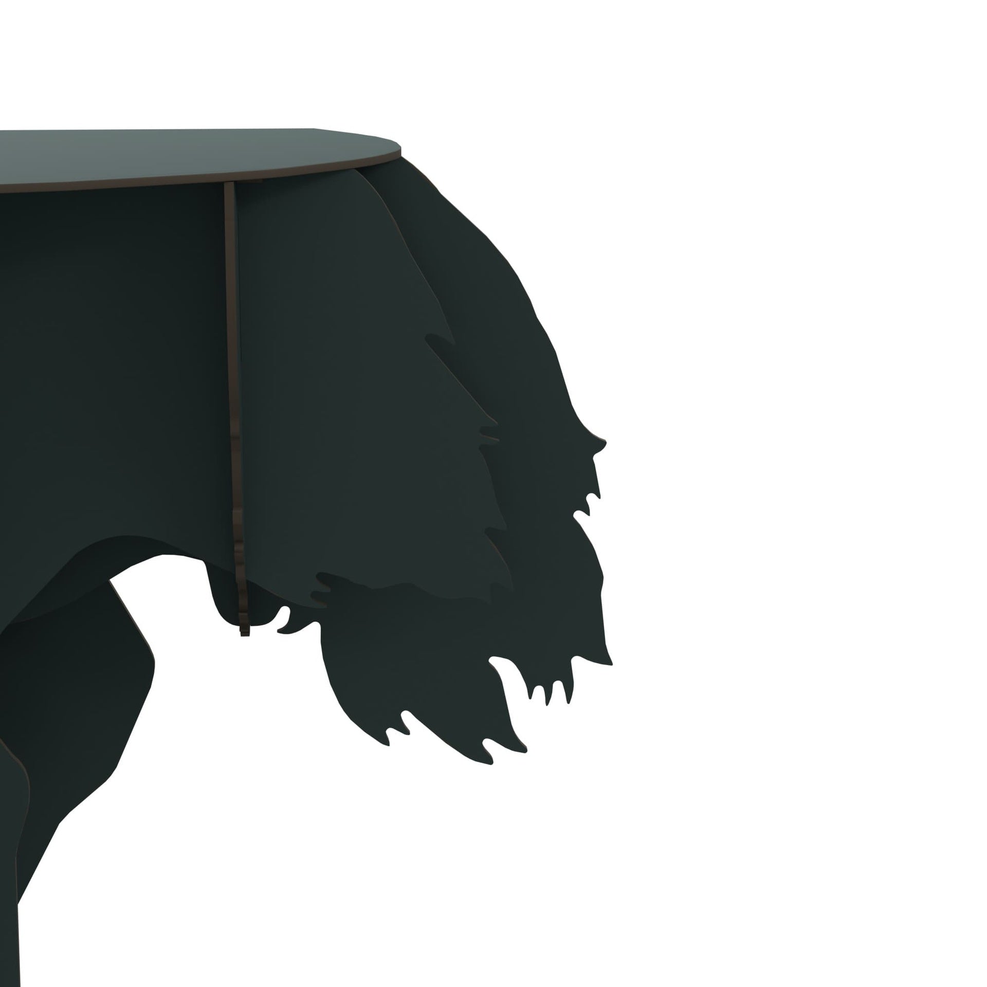 Console with lamp DIVA LUCIA dark green