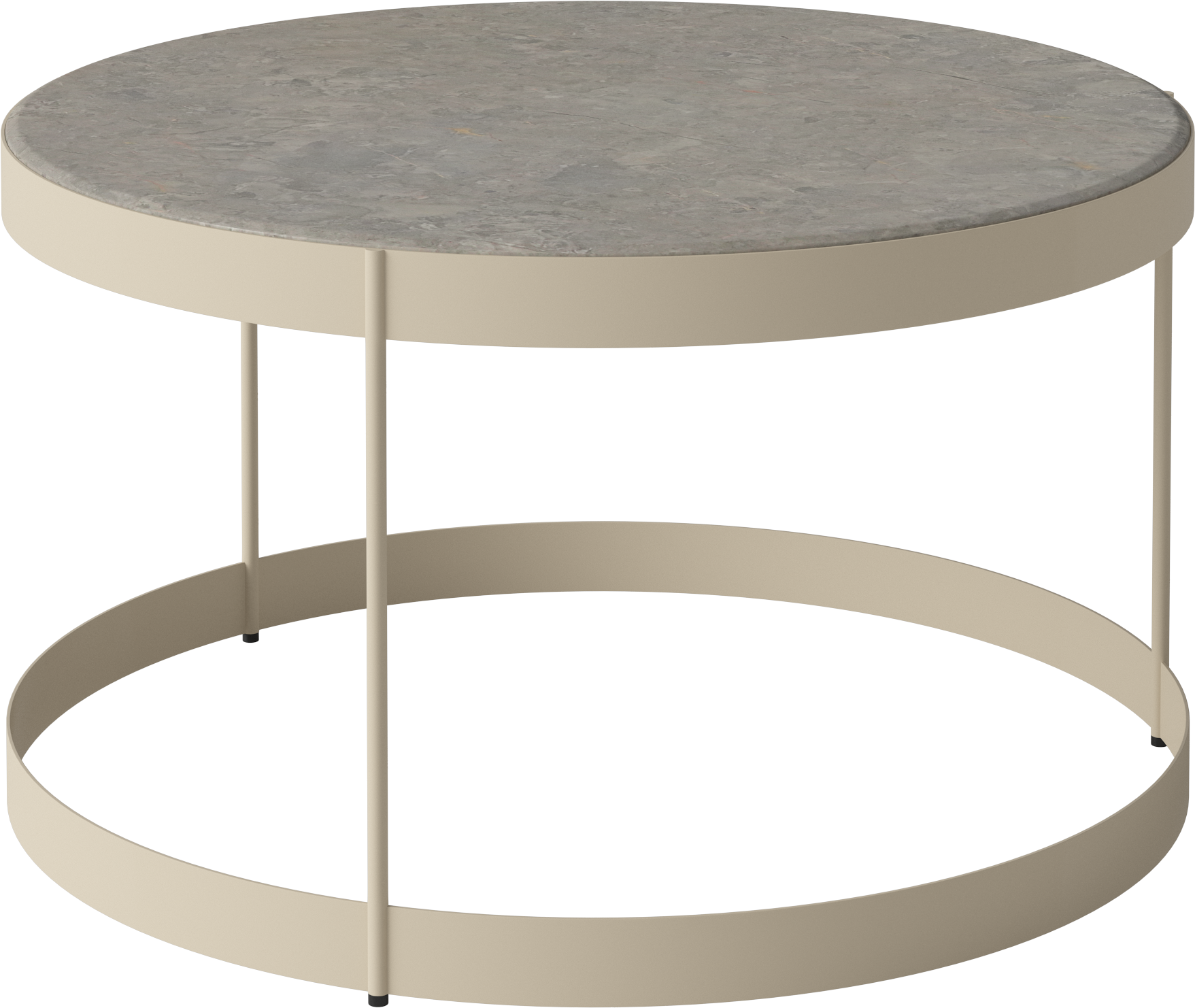 Coffee table drum cream base