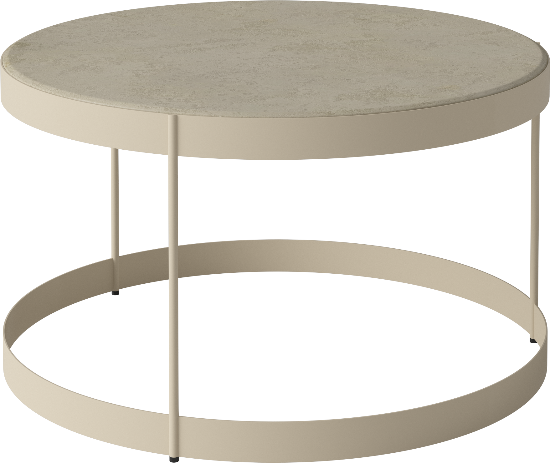 Coffee table drum cream base