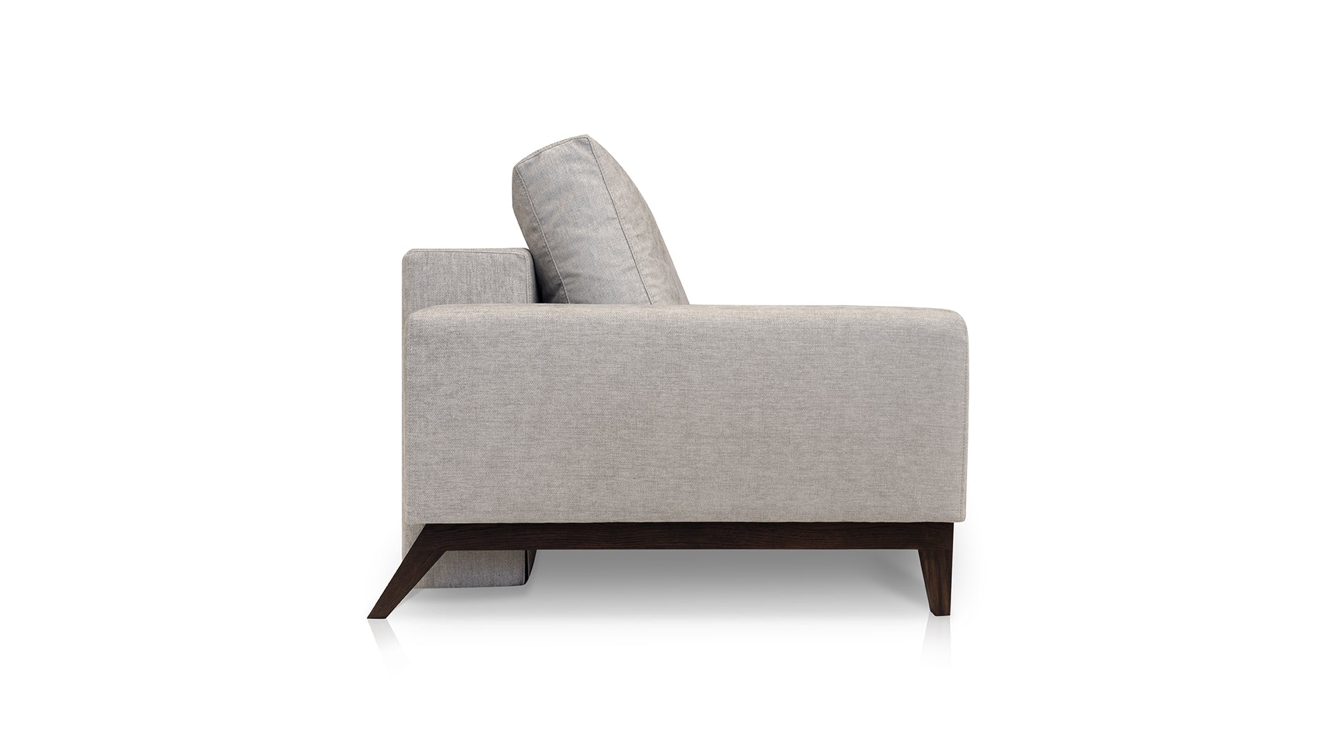 Duna folding sofa with an oak base