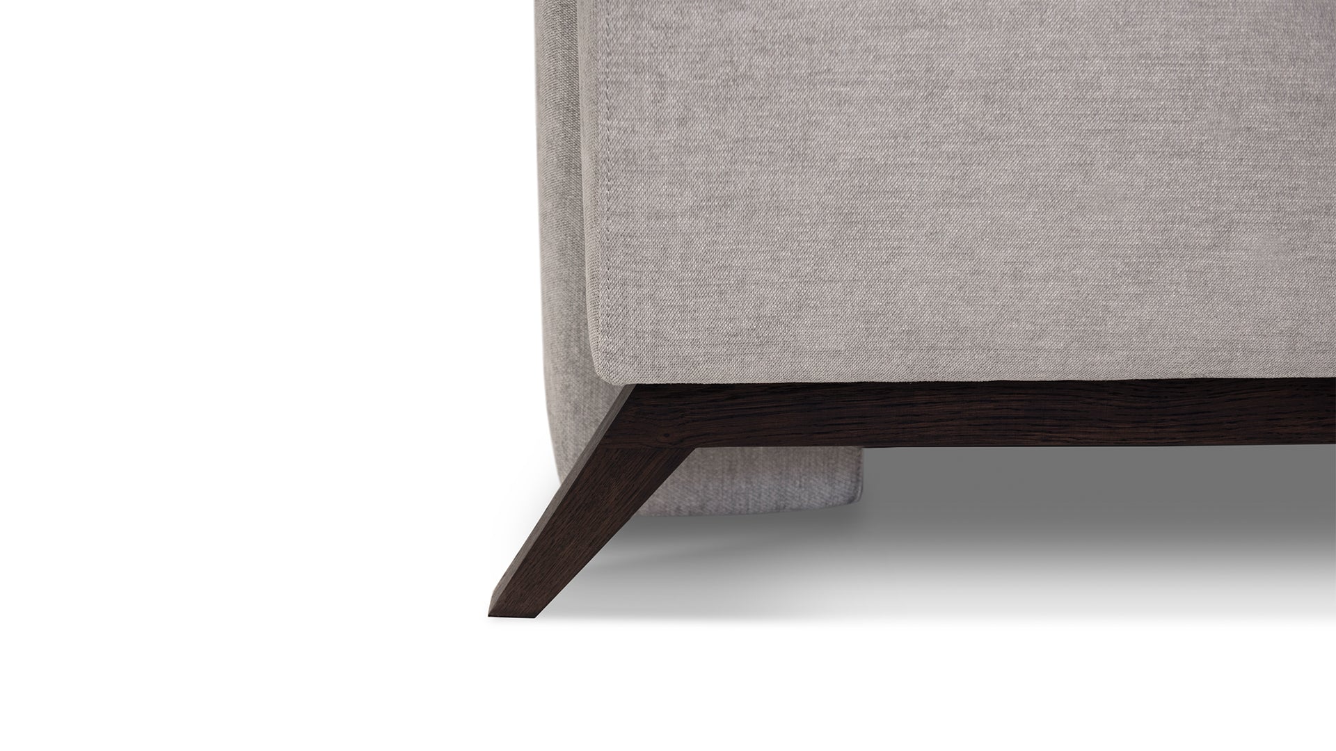 Duna folding sofa with an oak base