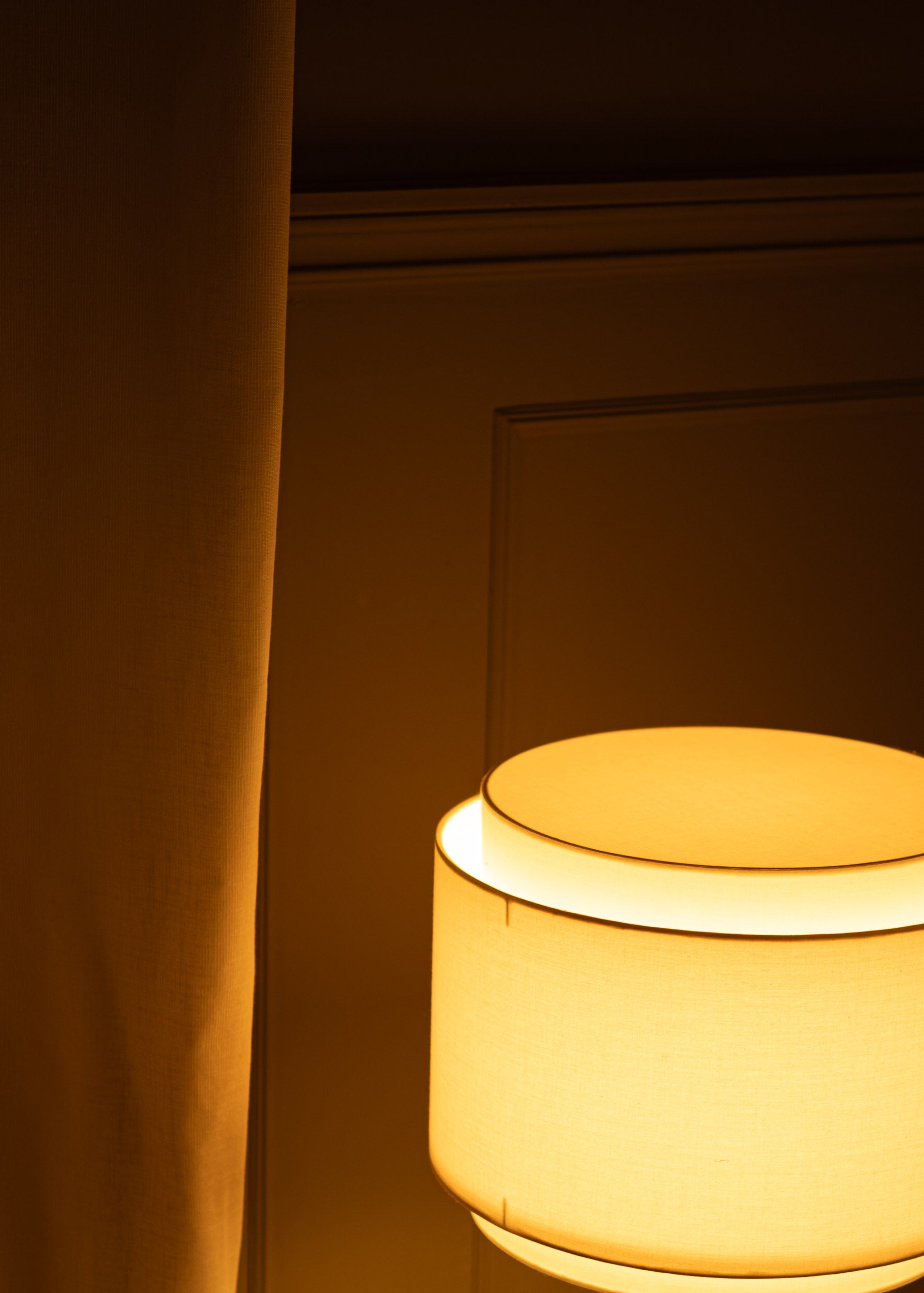 PIPITO DOUBLE Table Lamp Walnut Wood