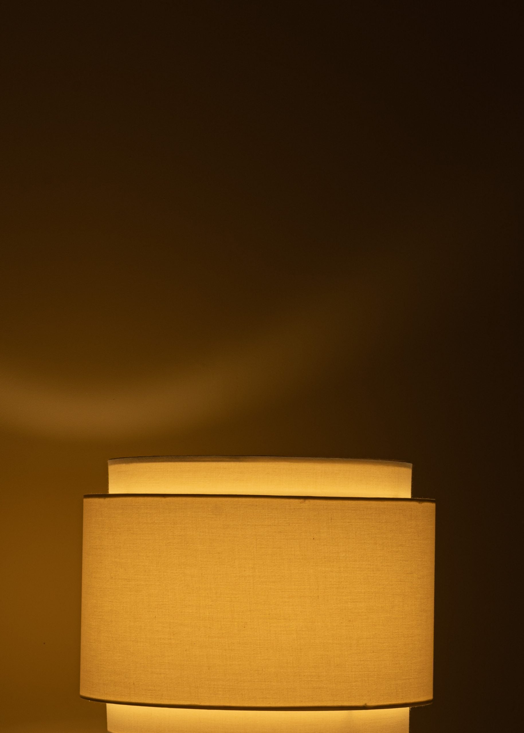 FLUTA DOUBLE Table Lamp Walnut Wood