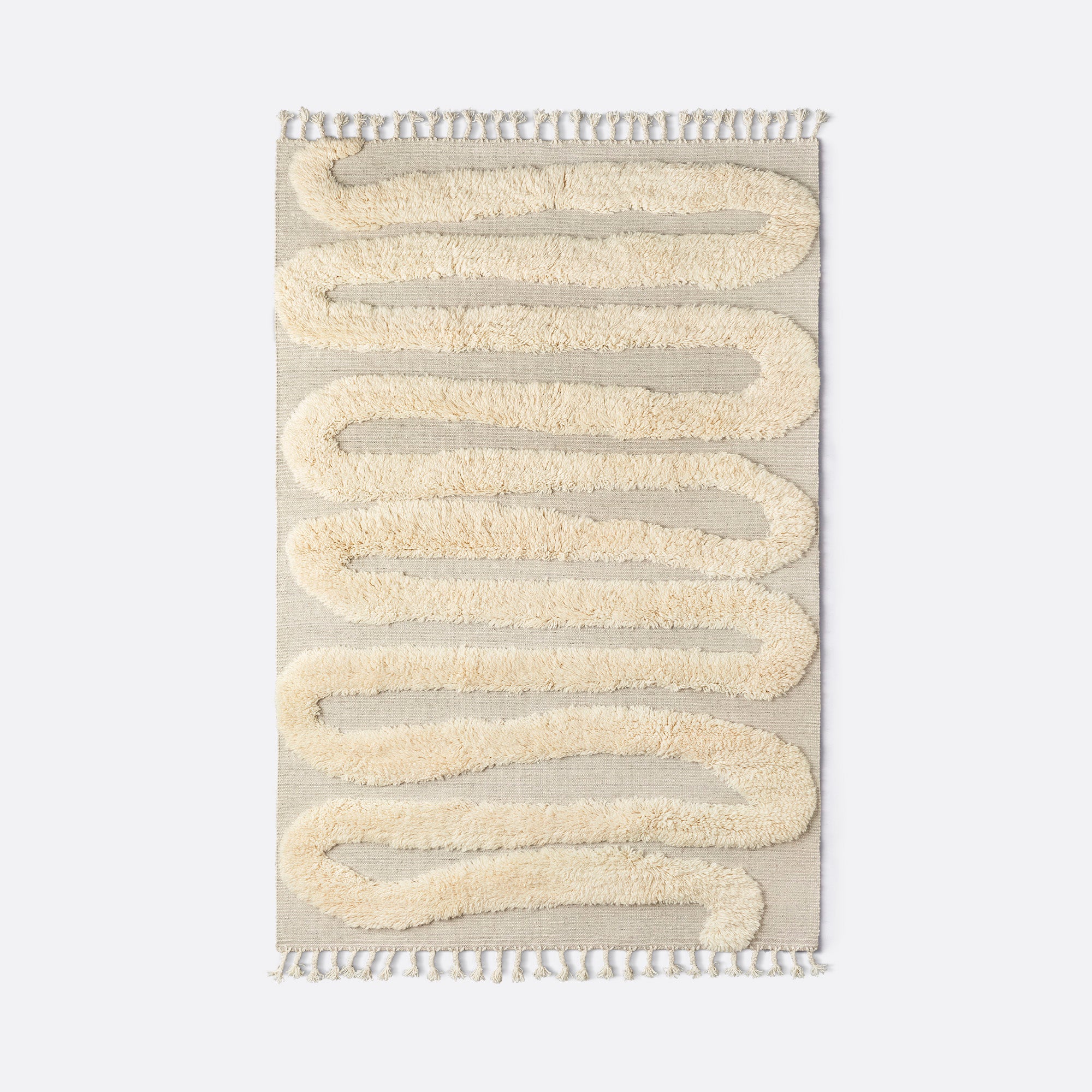 SNAKE RYA Cream Rug
