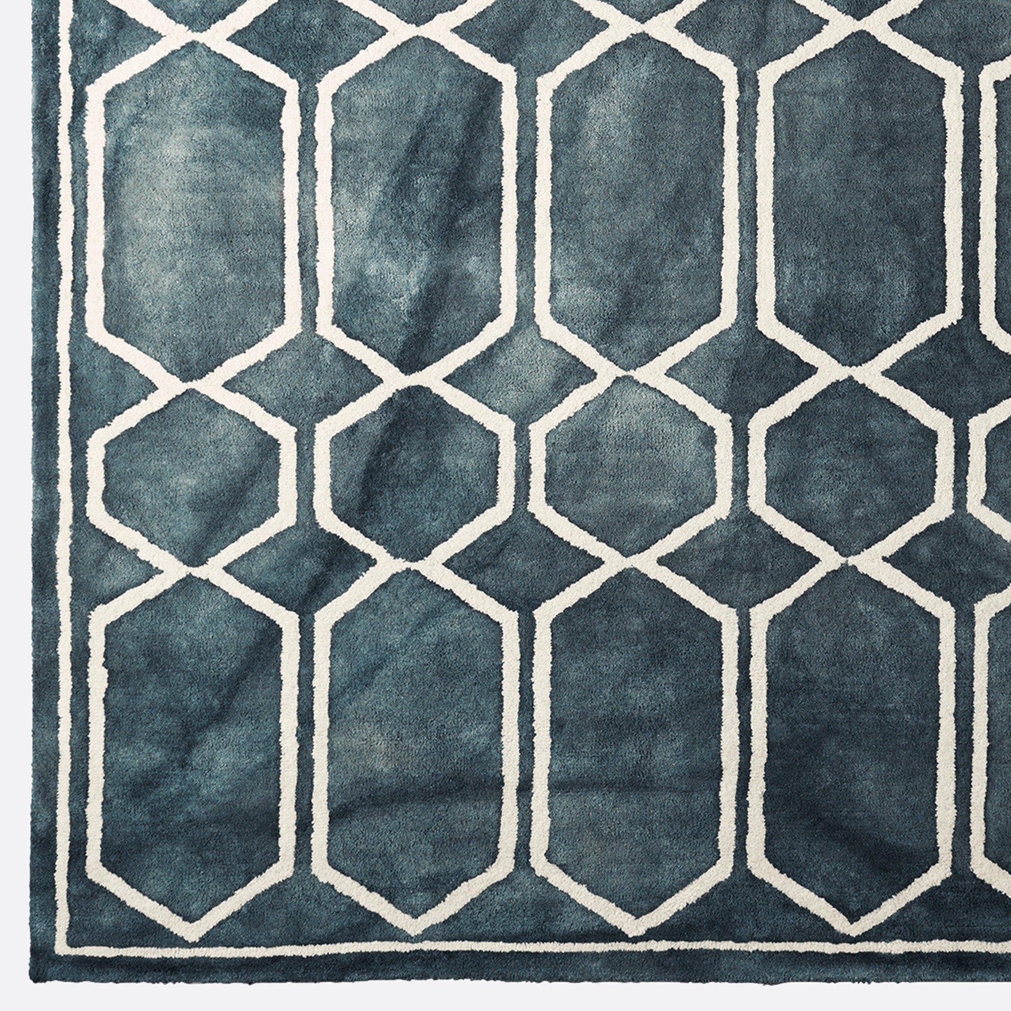 TIE DYE rug sea blue