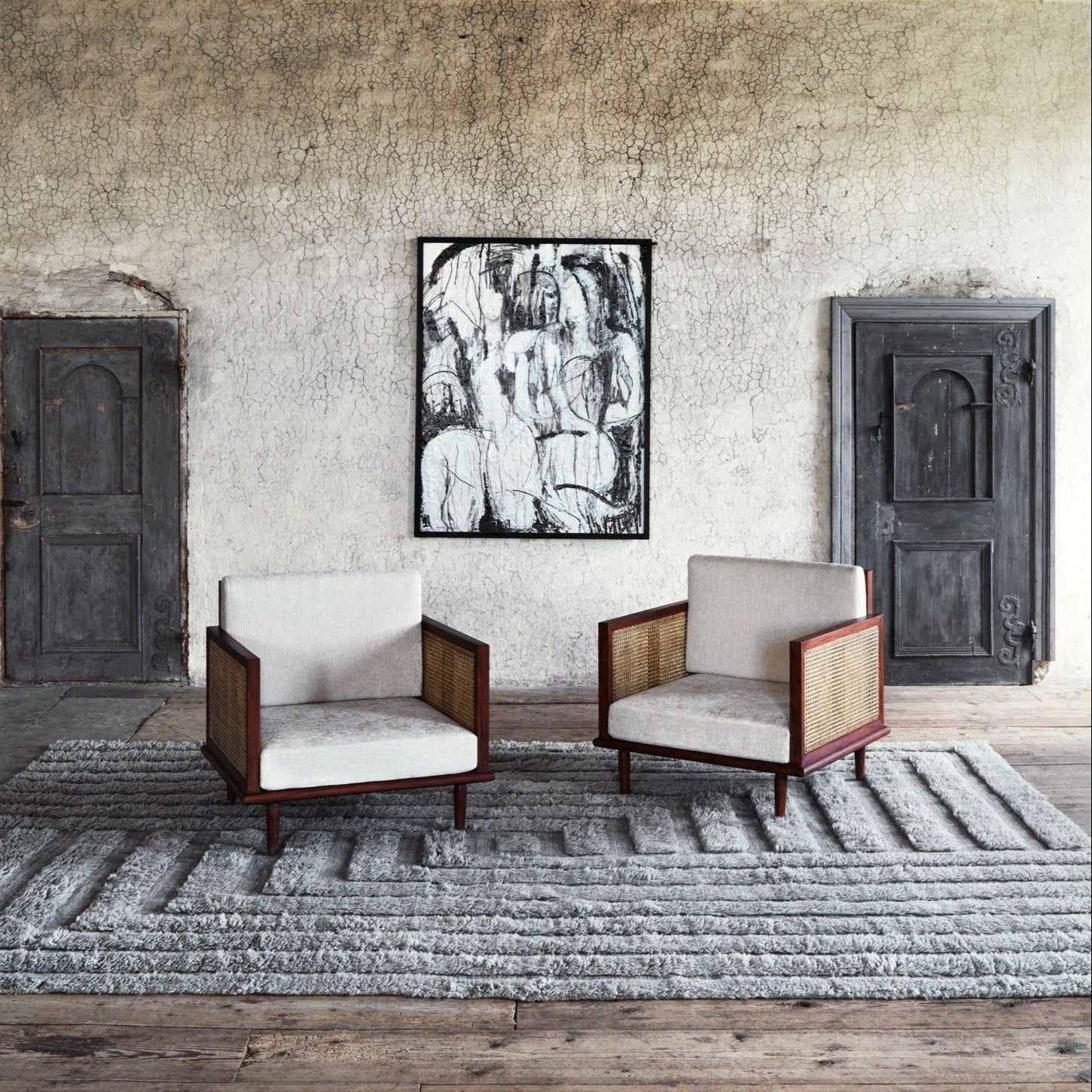 SHAGGY LABYRINTH rug gray