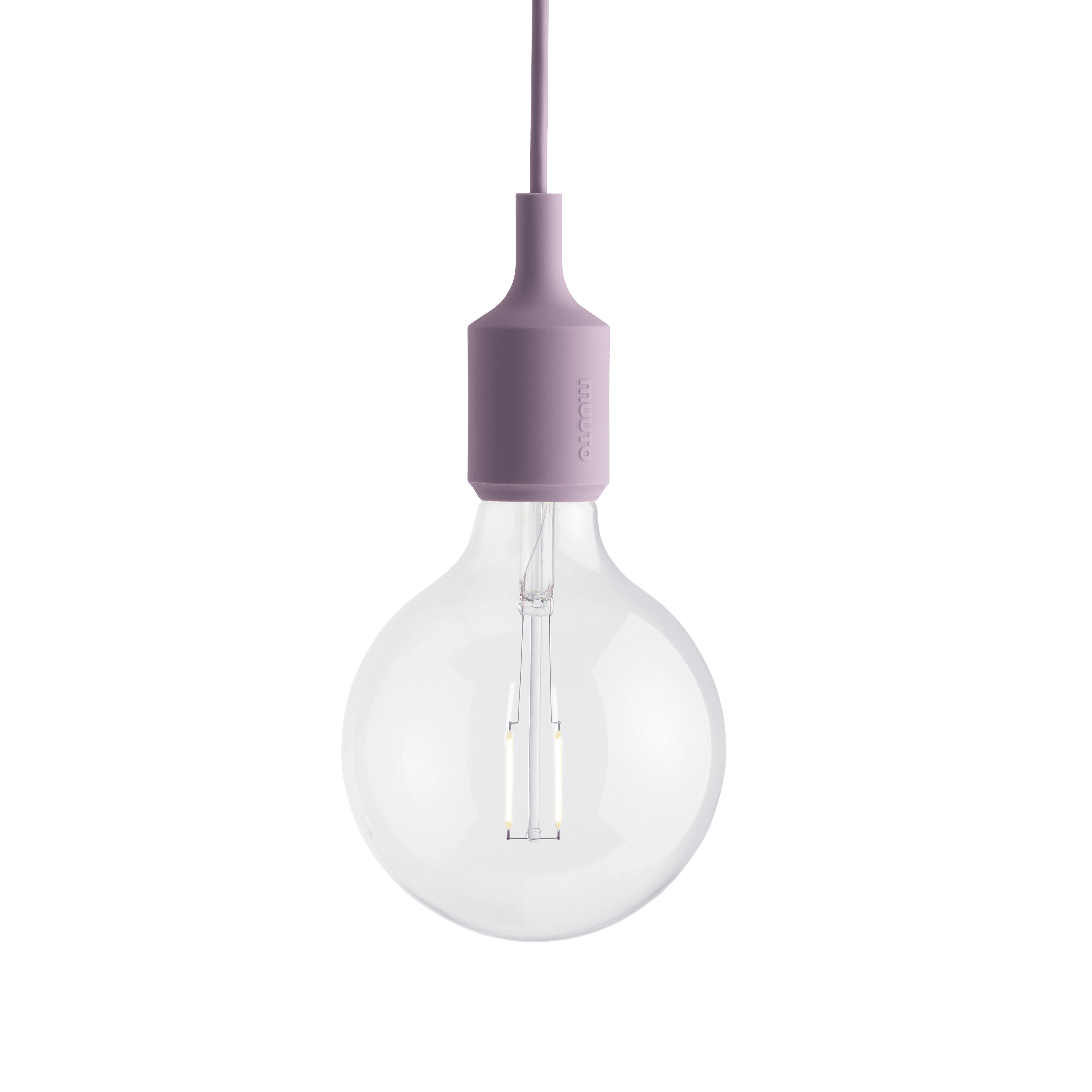 E27 lilac pendant lamp