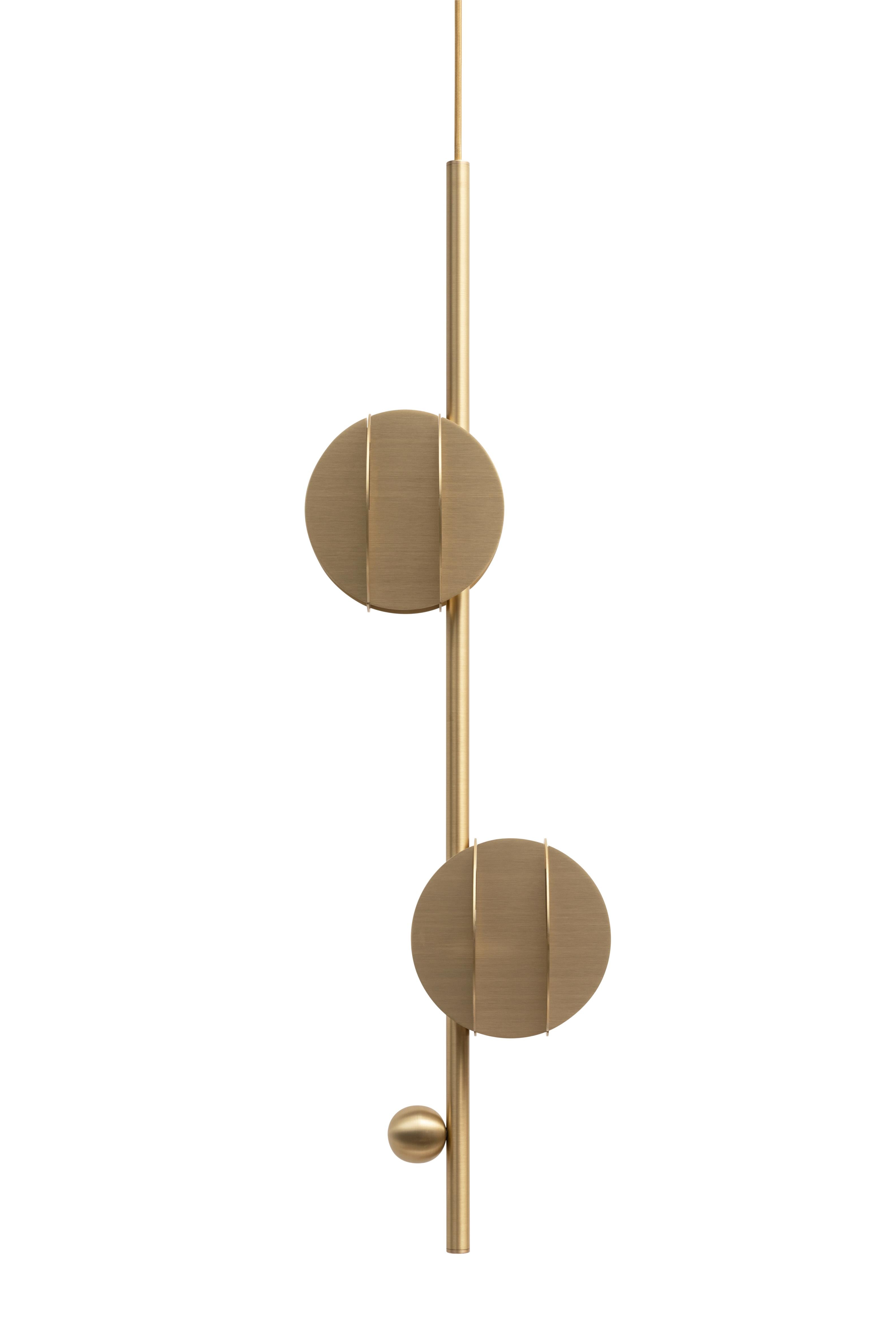 Hanging Lamp EL VERTICAL Brass