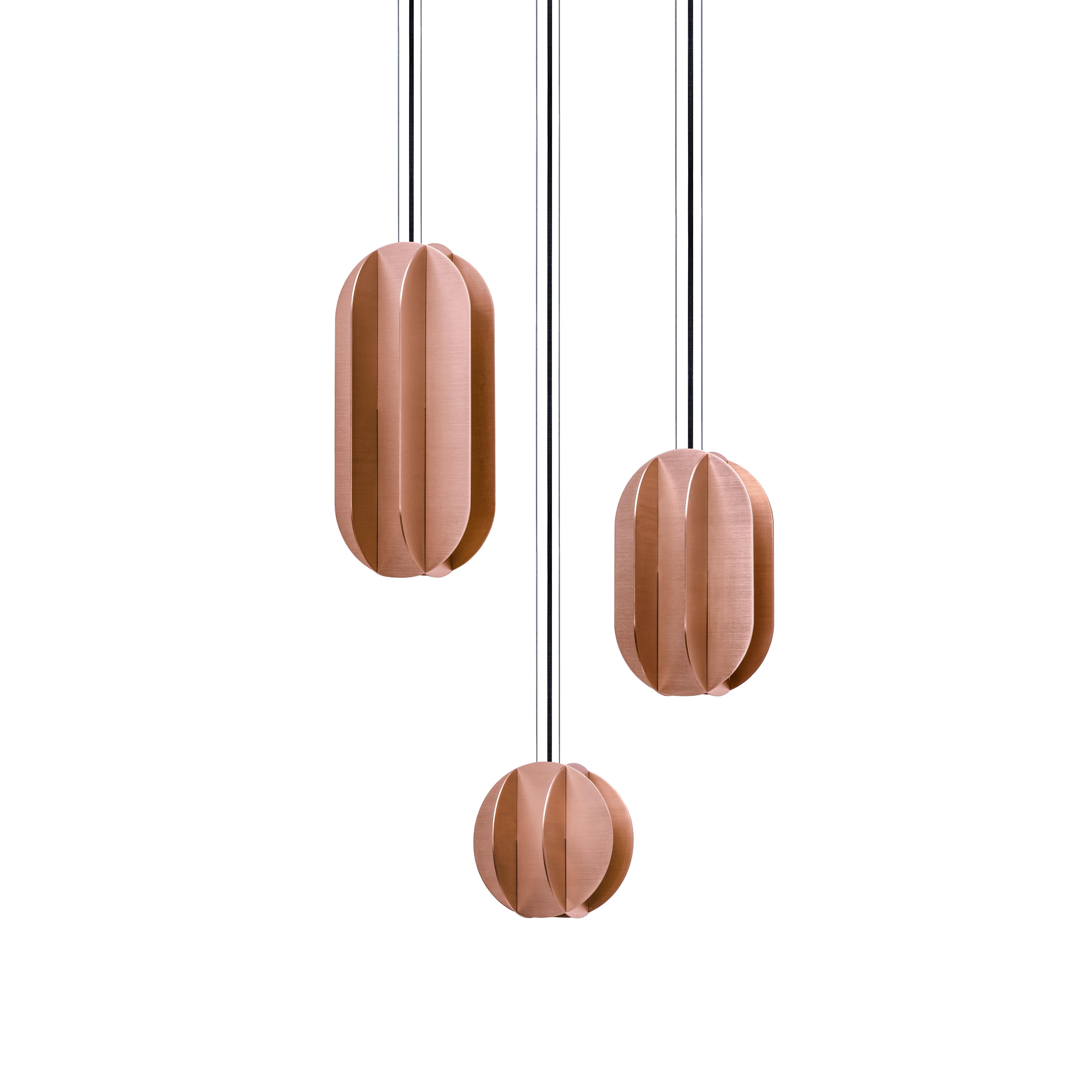 Round Pendant Lamp EL Copper
