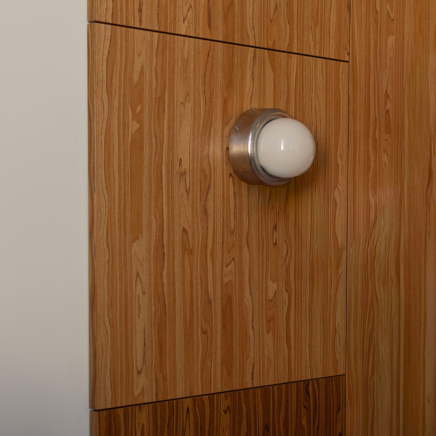 SOLO Wall Lamp with Opal Glass and Aluminum Base
