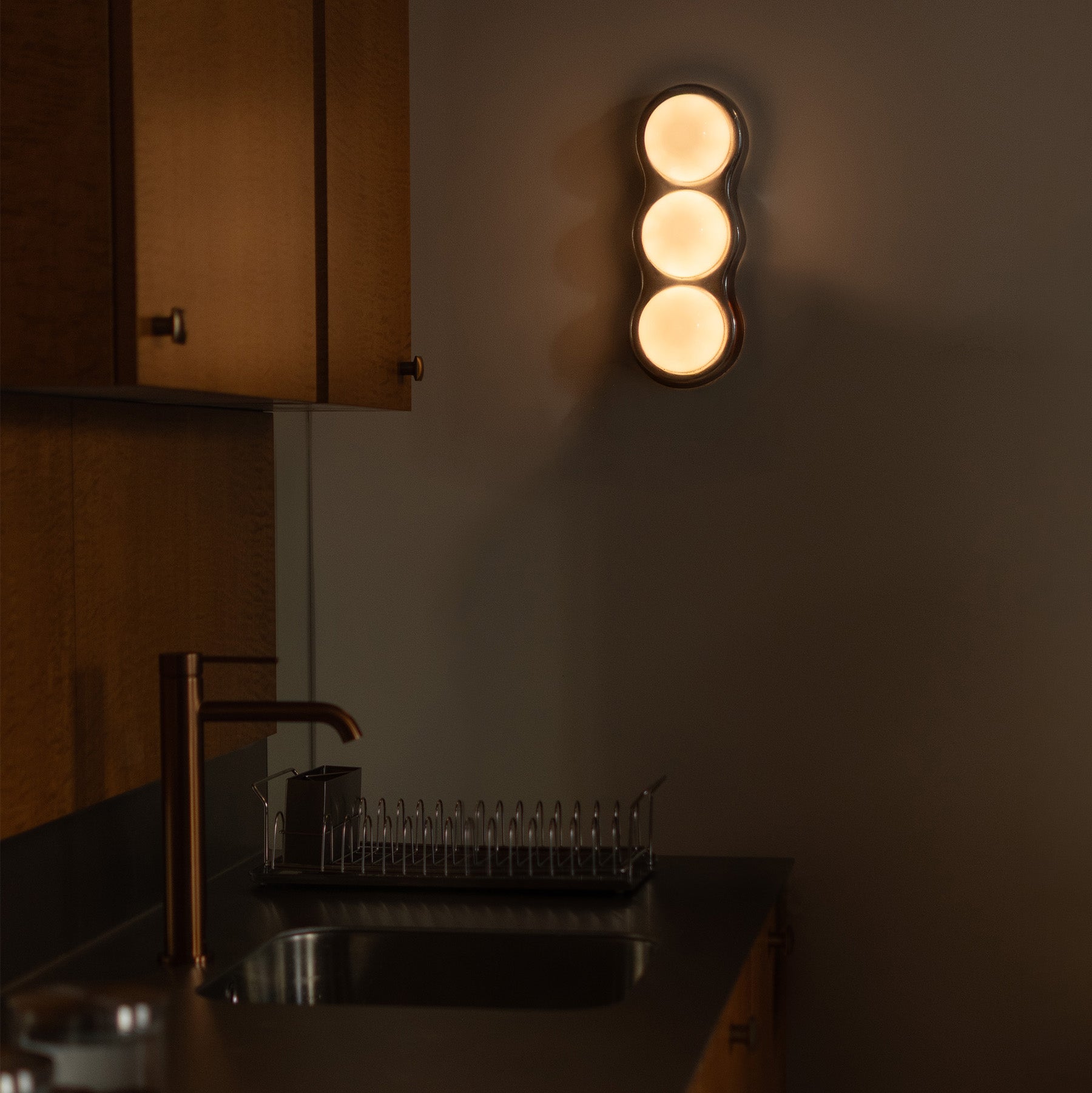 GROOVE Wall Sconce with Opal Glass and Aluminum Base