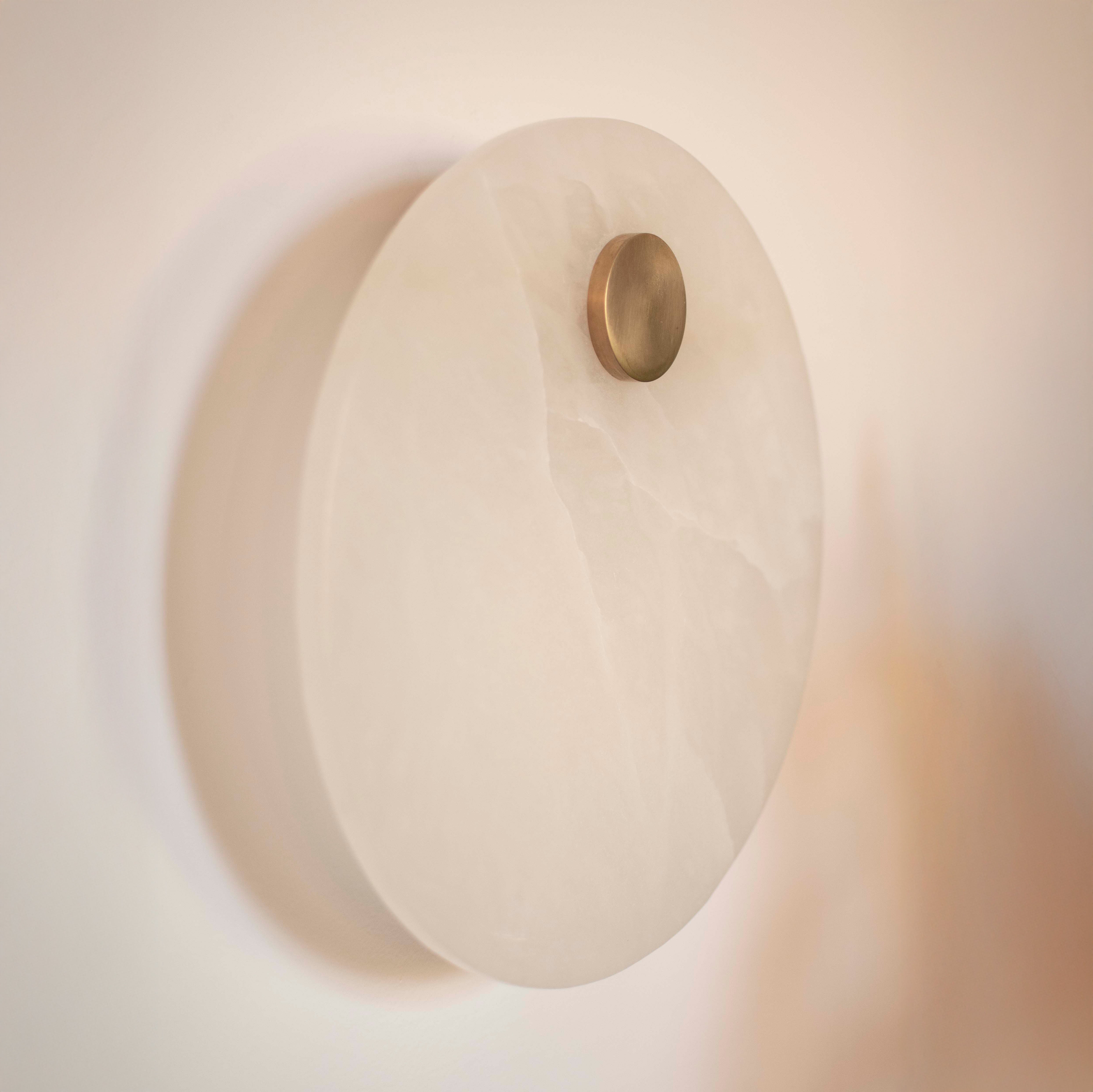 Wandleuchte alabaster EOS Messing [Julia]
