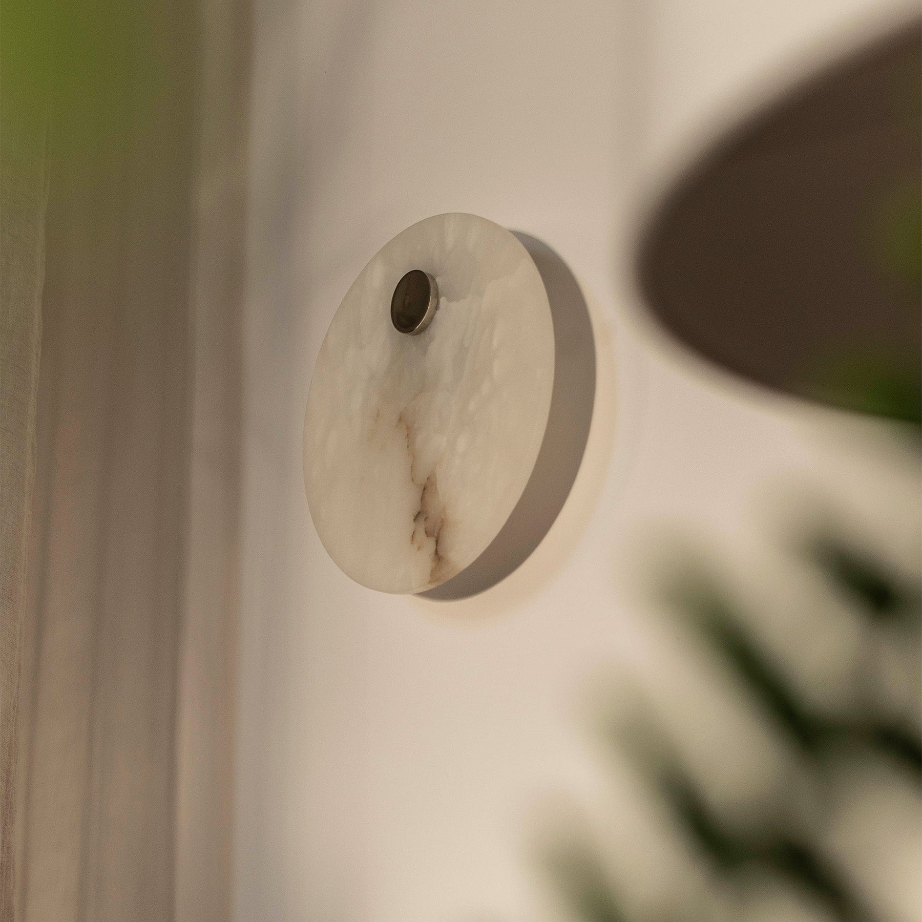 Wandleuchte alabaster EOS nickel [Julia]