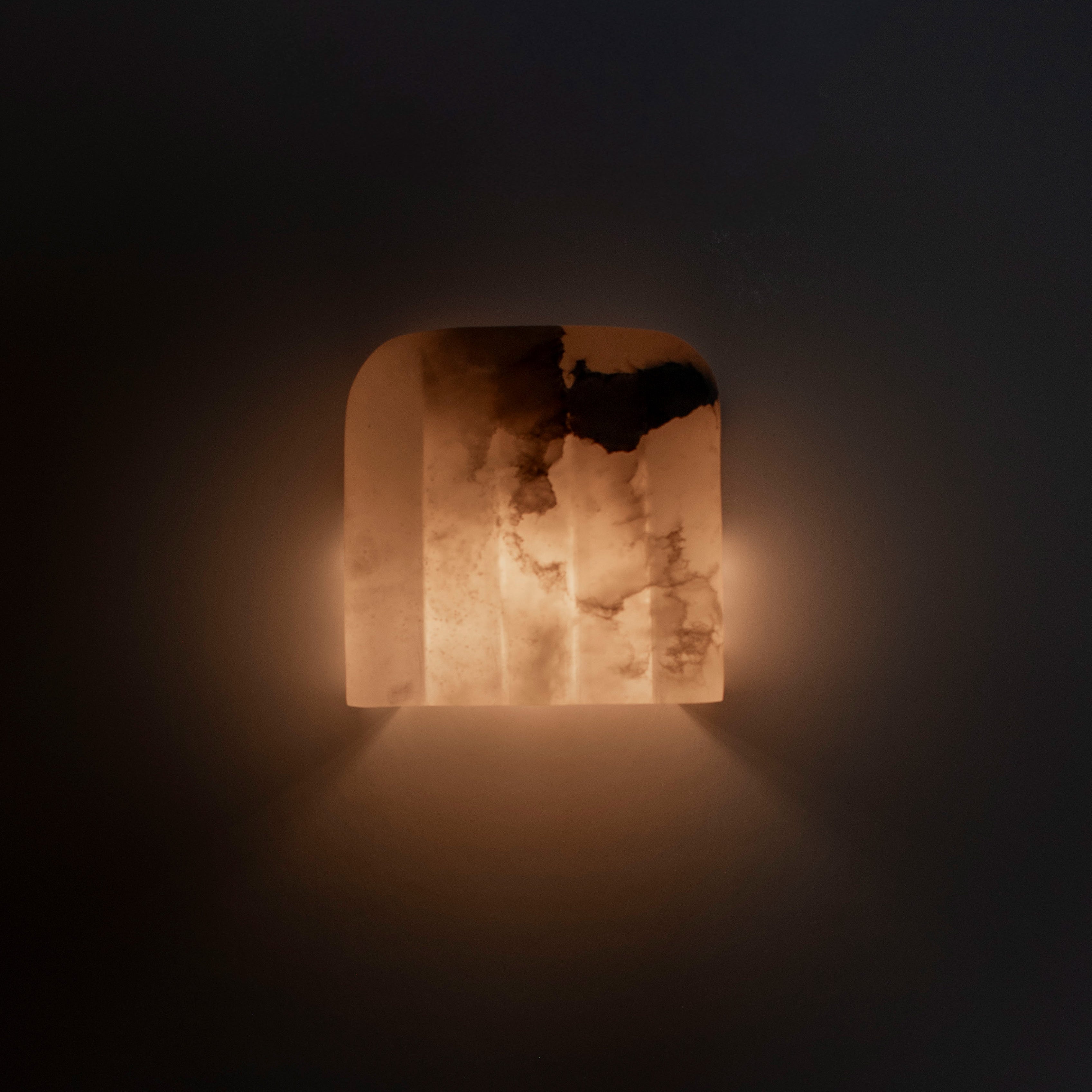 MEROPE Alabaster Wall Sconce with Patterned Finish