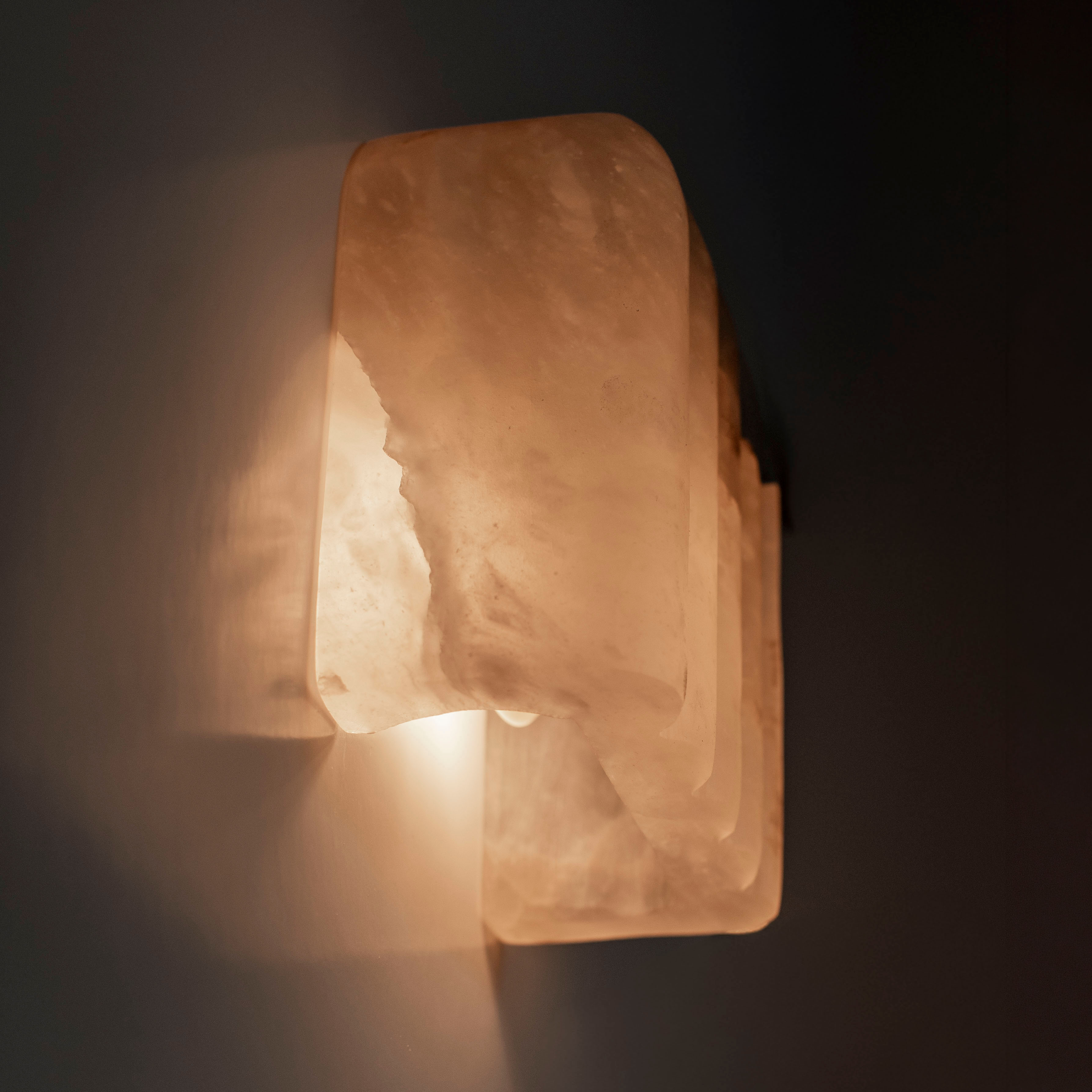 MEROPE Alabaster Wall Sconce with Patterned Finish
