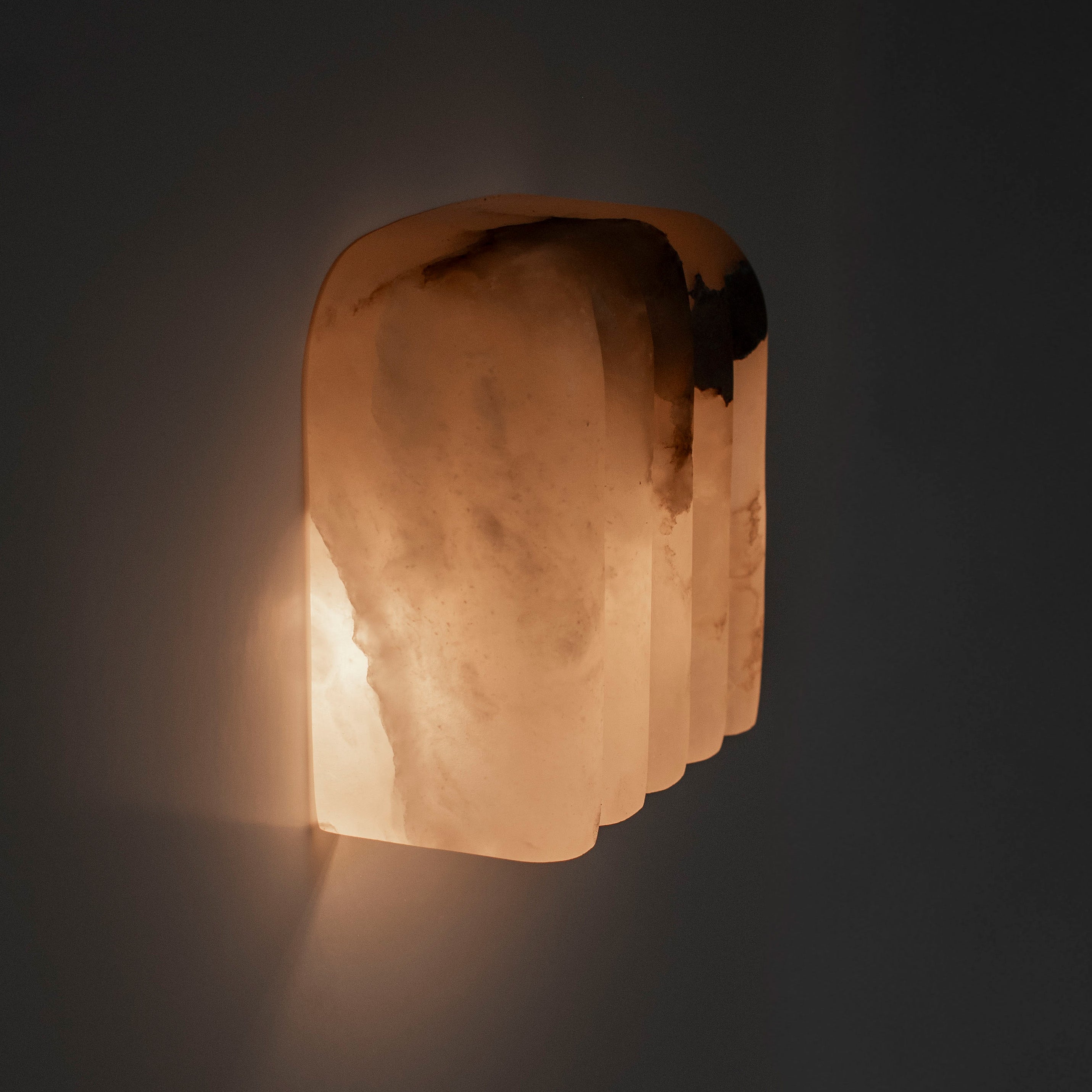 MEROPE Alabaster Wall Sconce with Patterned Finish