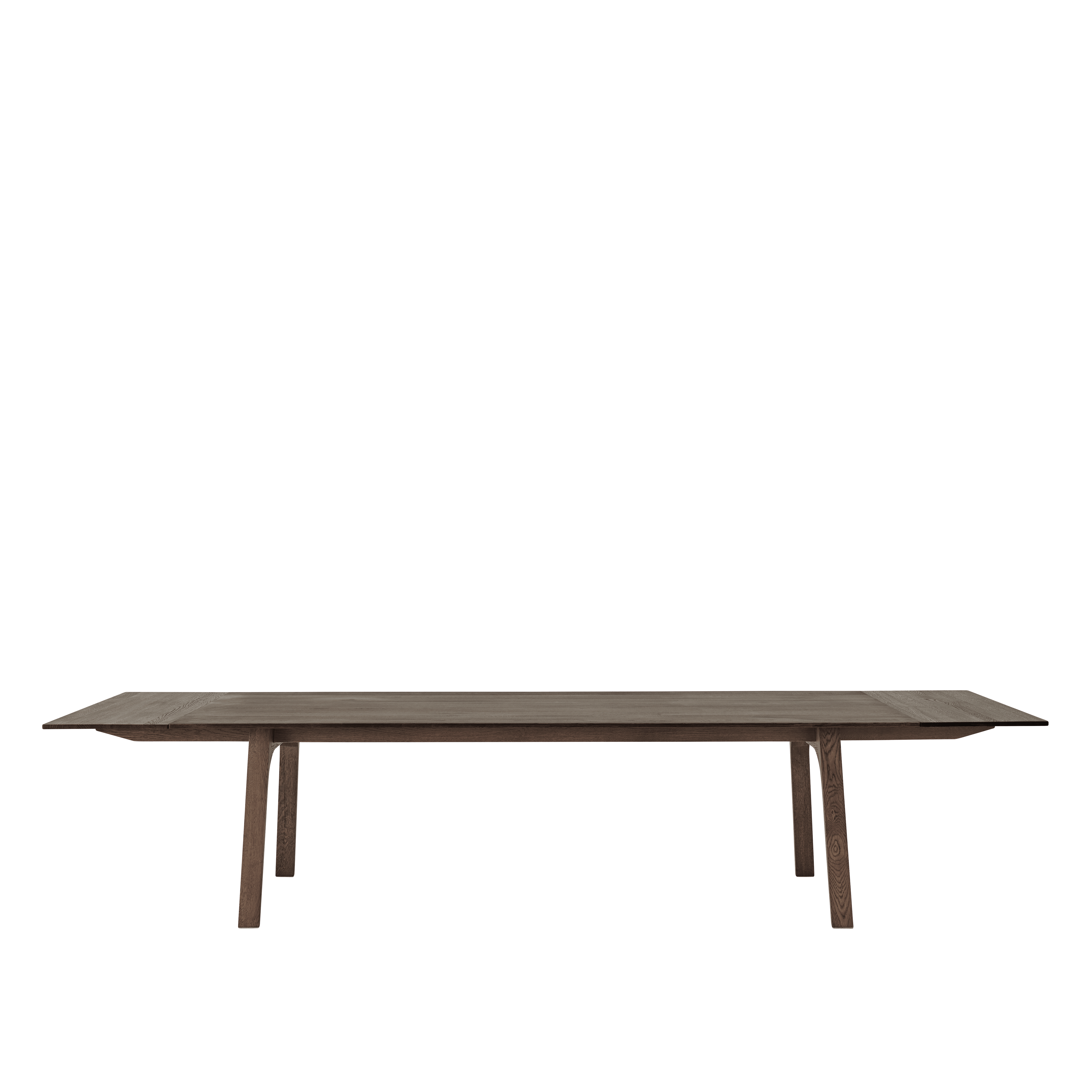 Extendable table EARNEST dark oiled oak