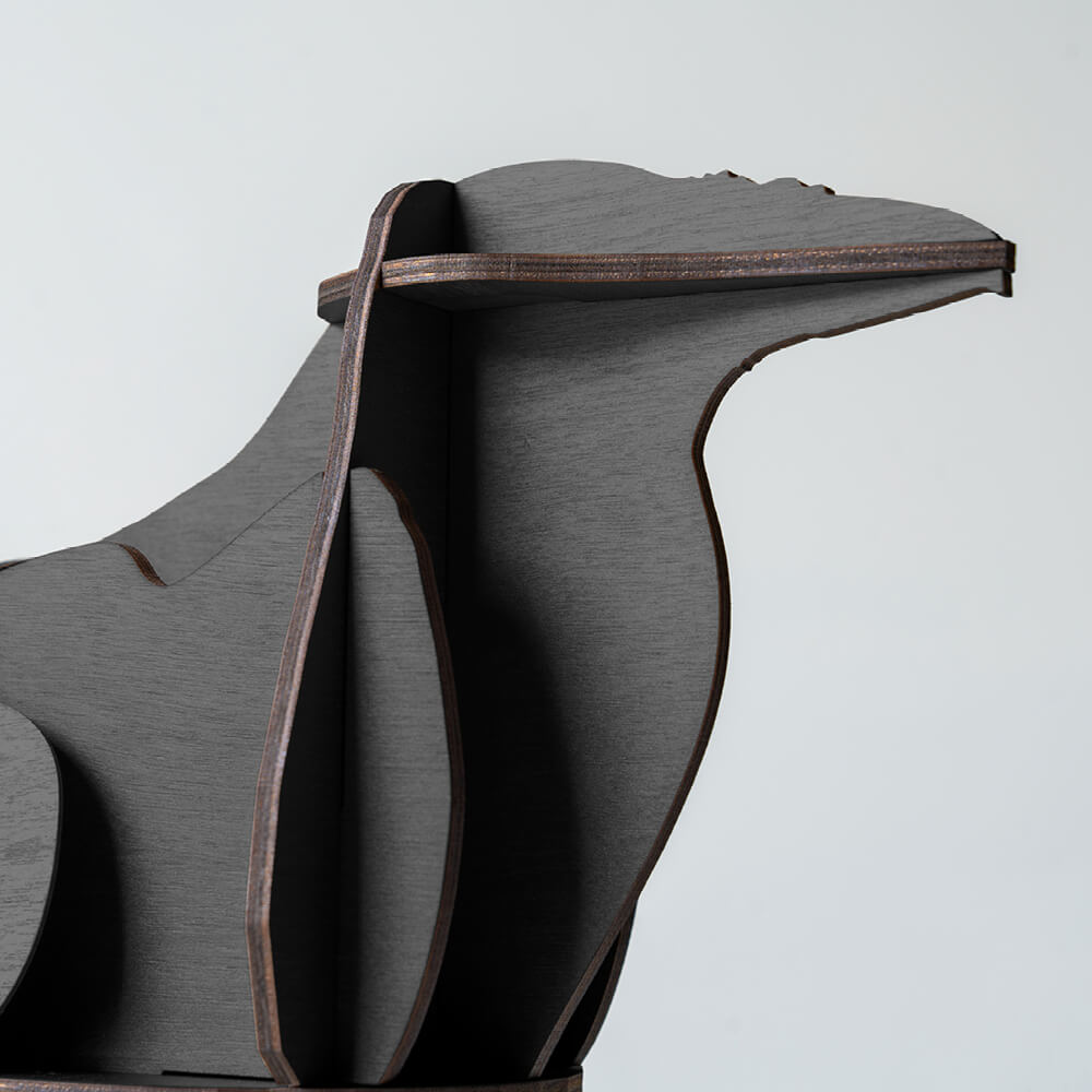 EDGAR decorative figurine in black