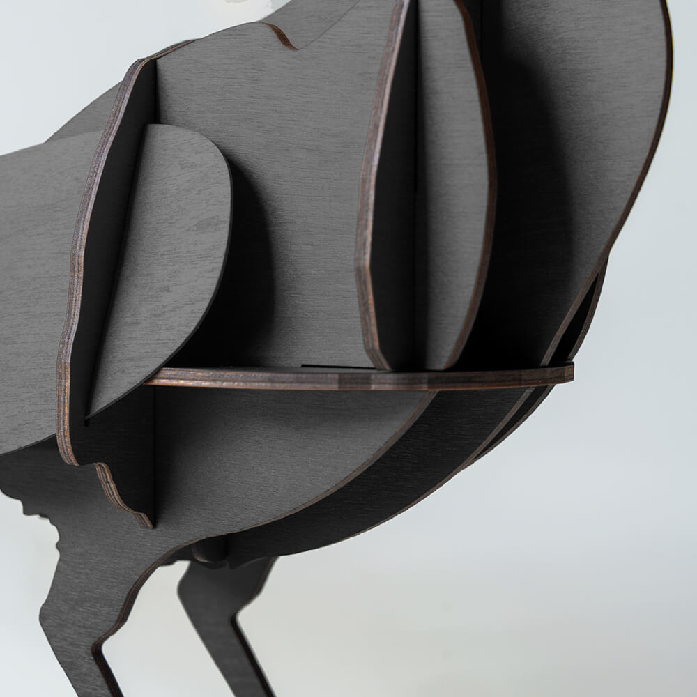 EDGAR decorative figurine in black
