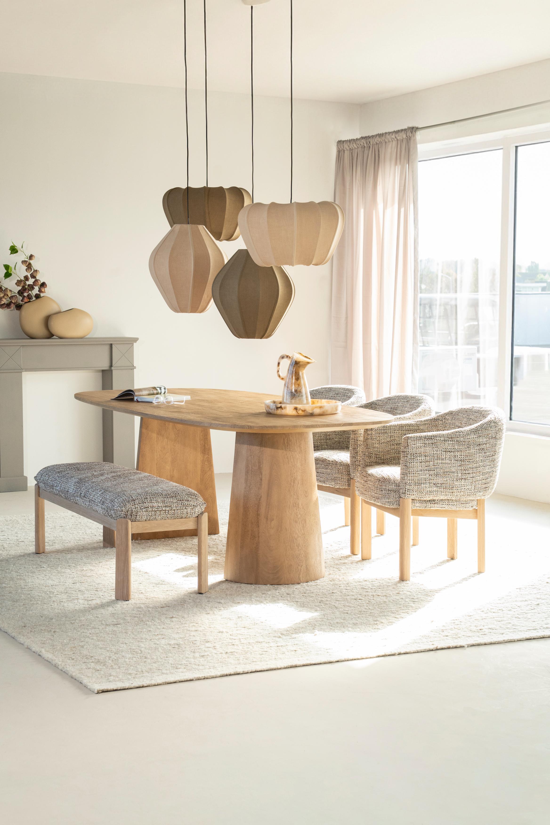 Ovaler Tisch LUNE aus Mangoholz