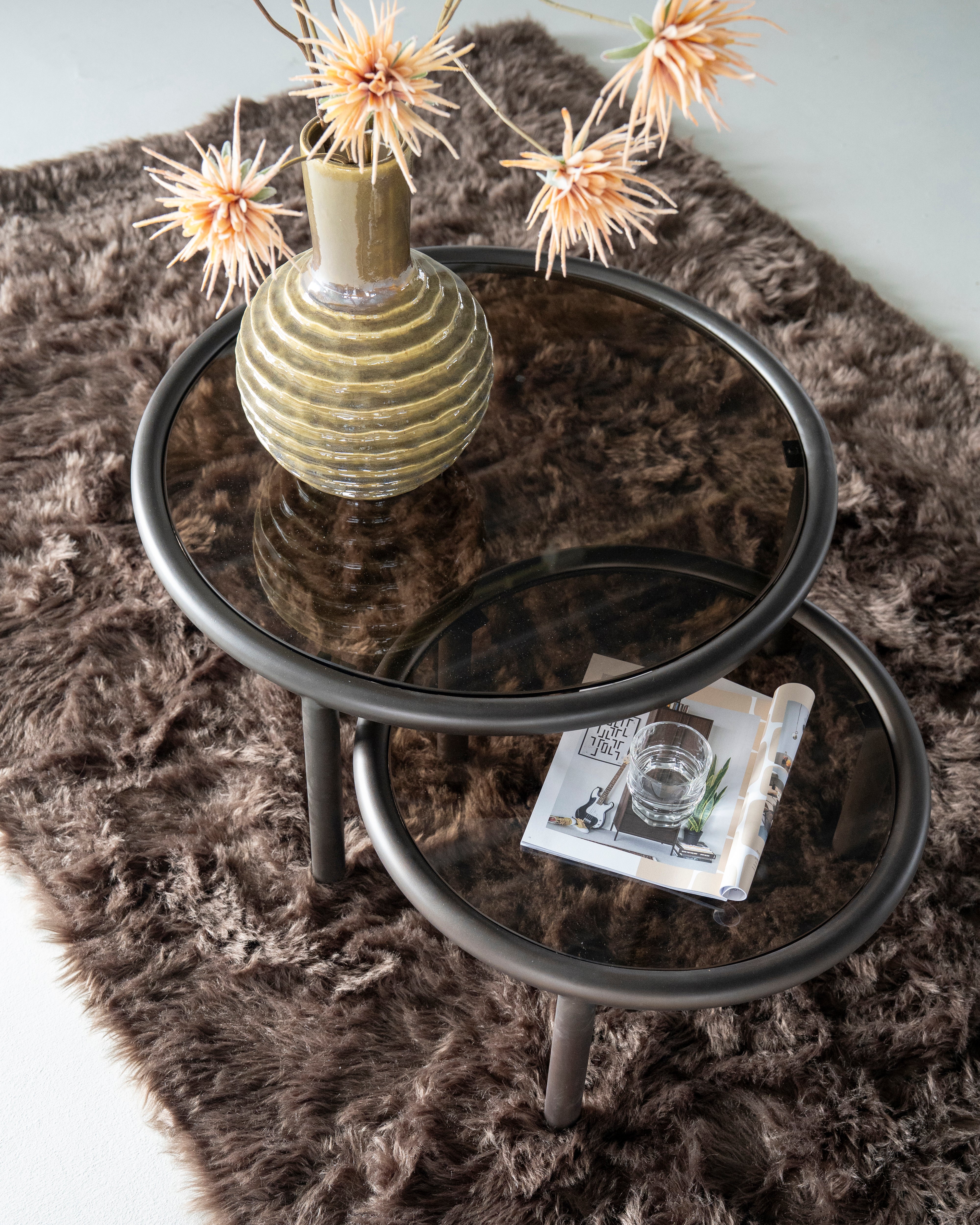 CIRCO Brown Coffee Table Set