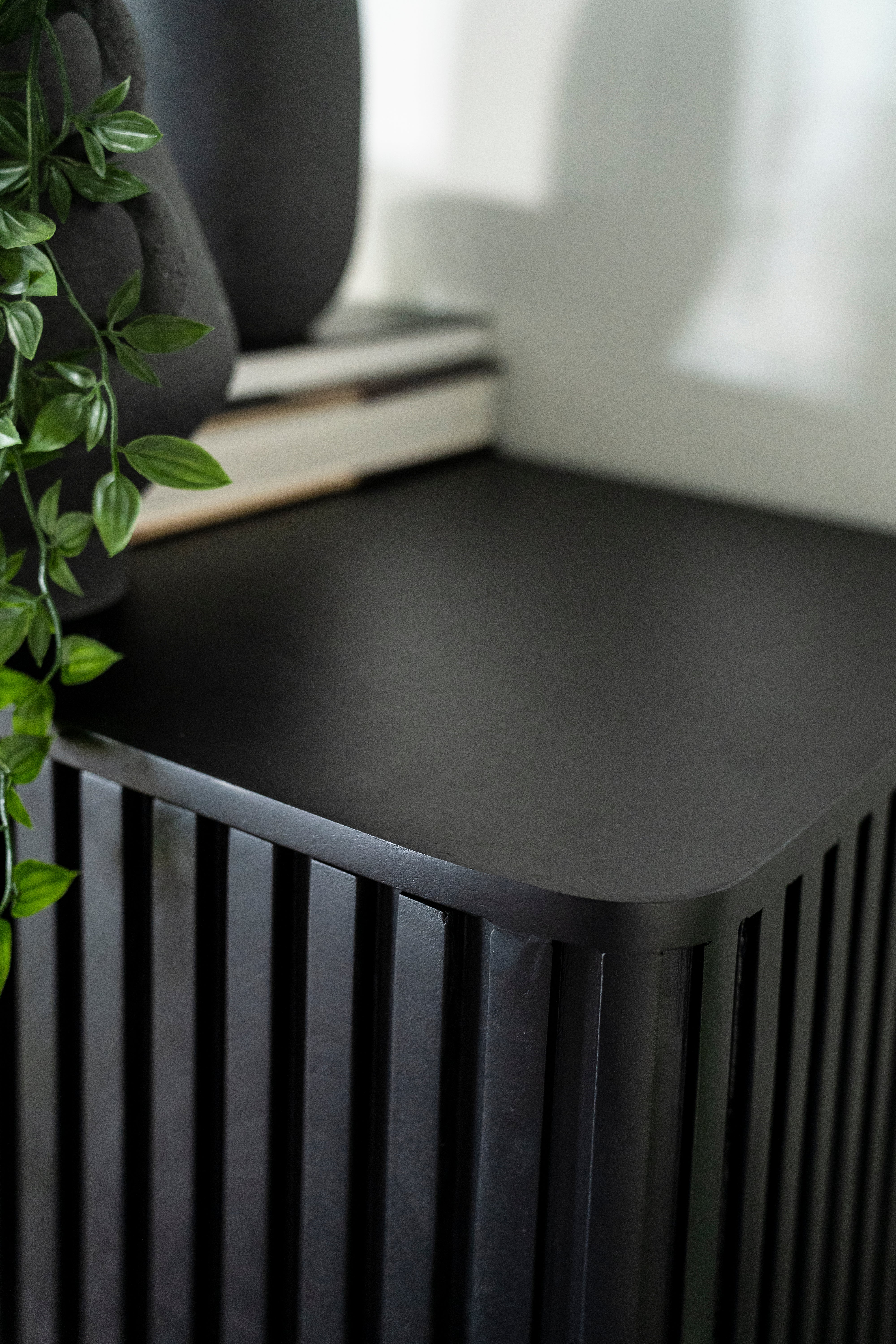 REMI TV cabinet black mango wood