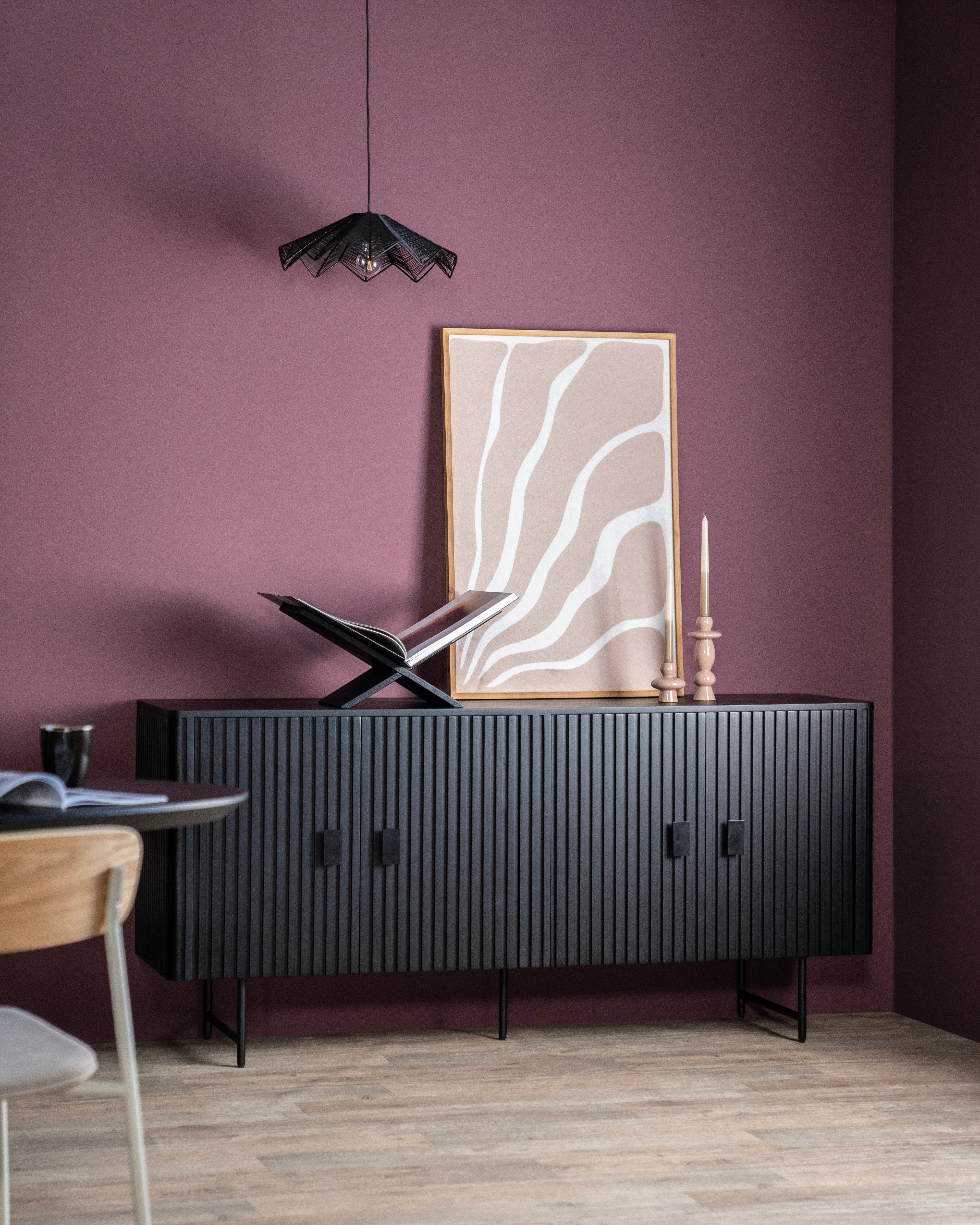 Komoda REMI ciemnobrązowe drewno mango