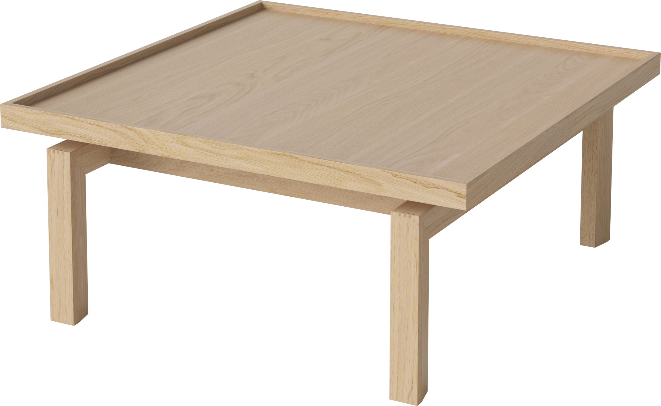 Coffee table Elton bleached veneer