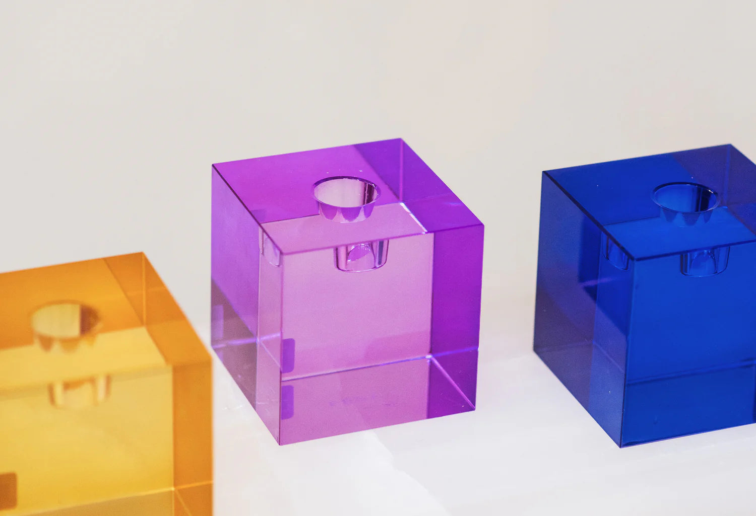 Blauer OTTO Kerzenhalter