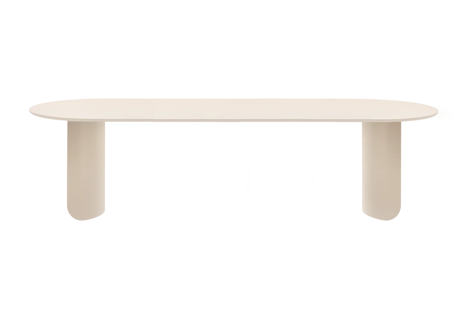 Ovaler Tisch PLATEAU sandfarben