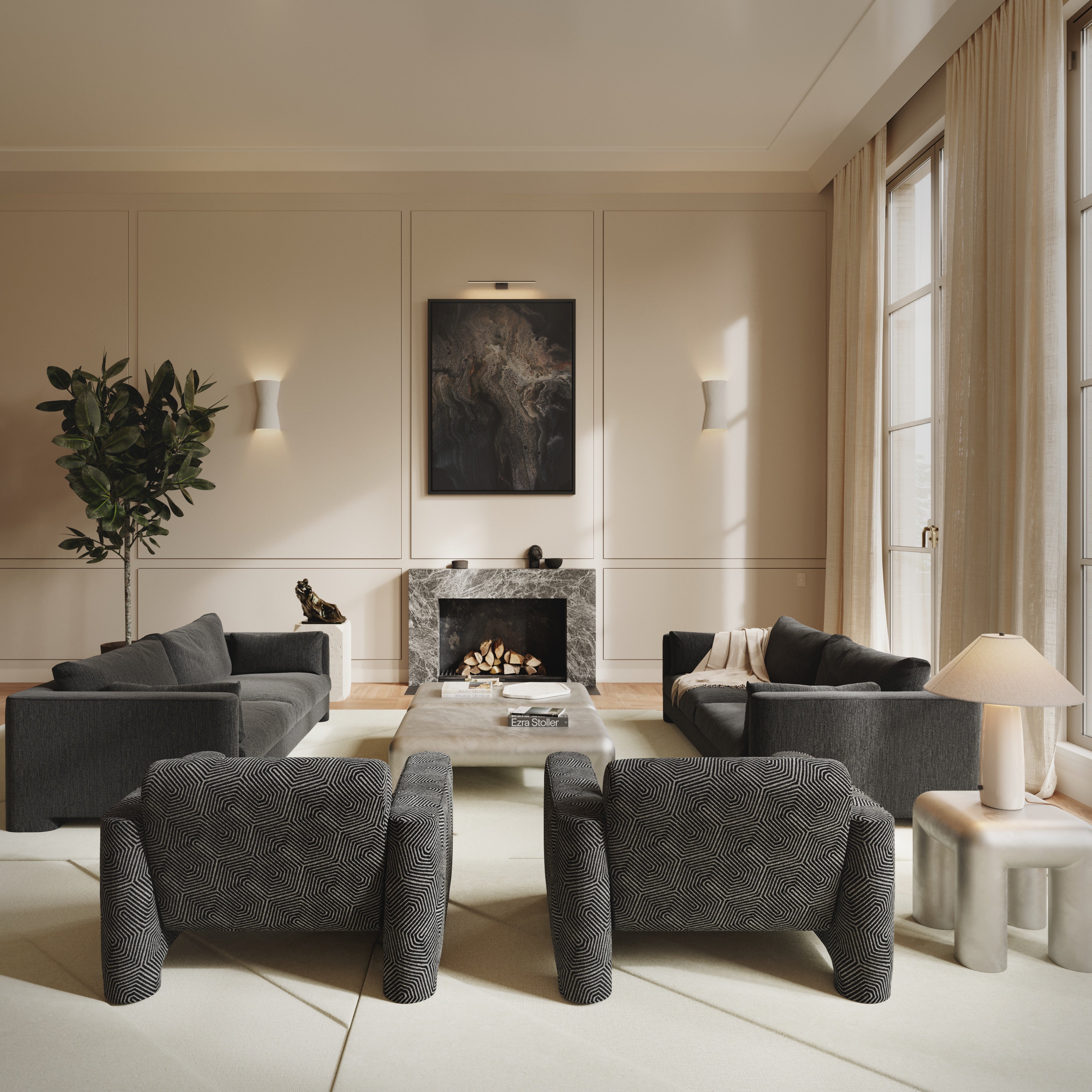 Upholstered ION Armchair