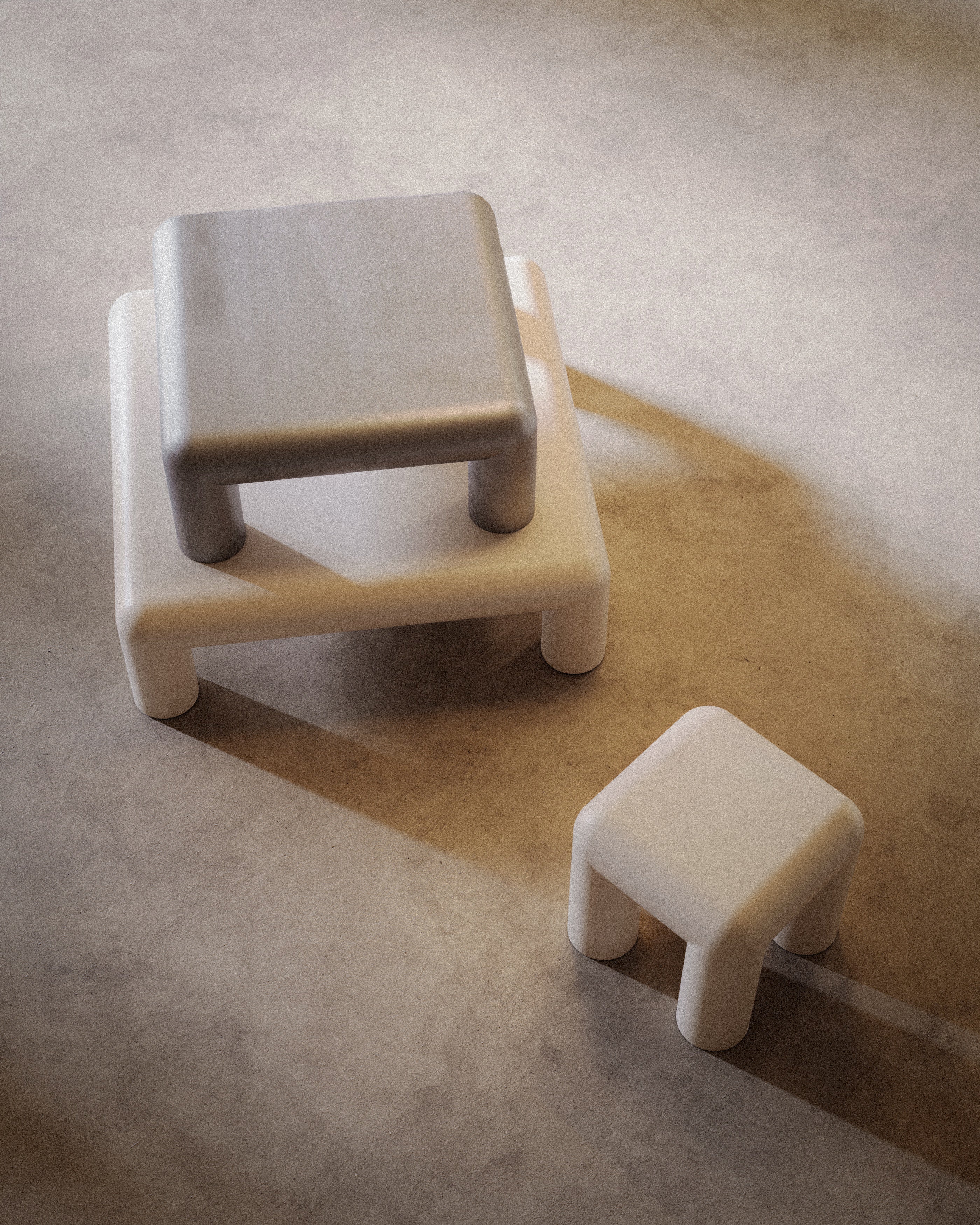 Beistelltisch CUBIO hellbeige