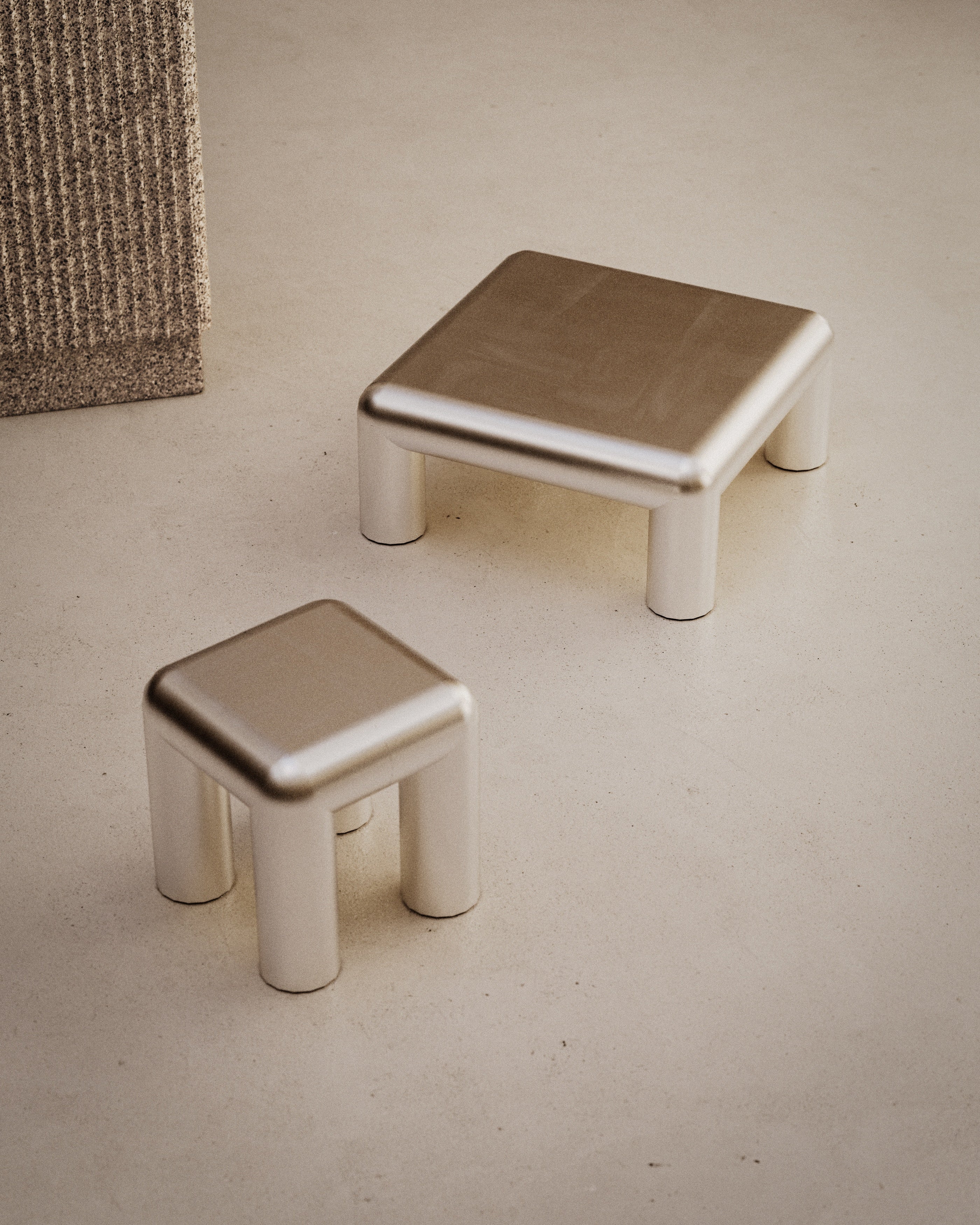CUBIO Aluminum Side Table